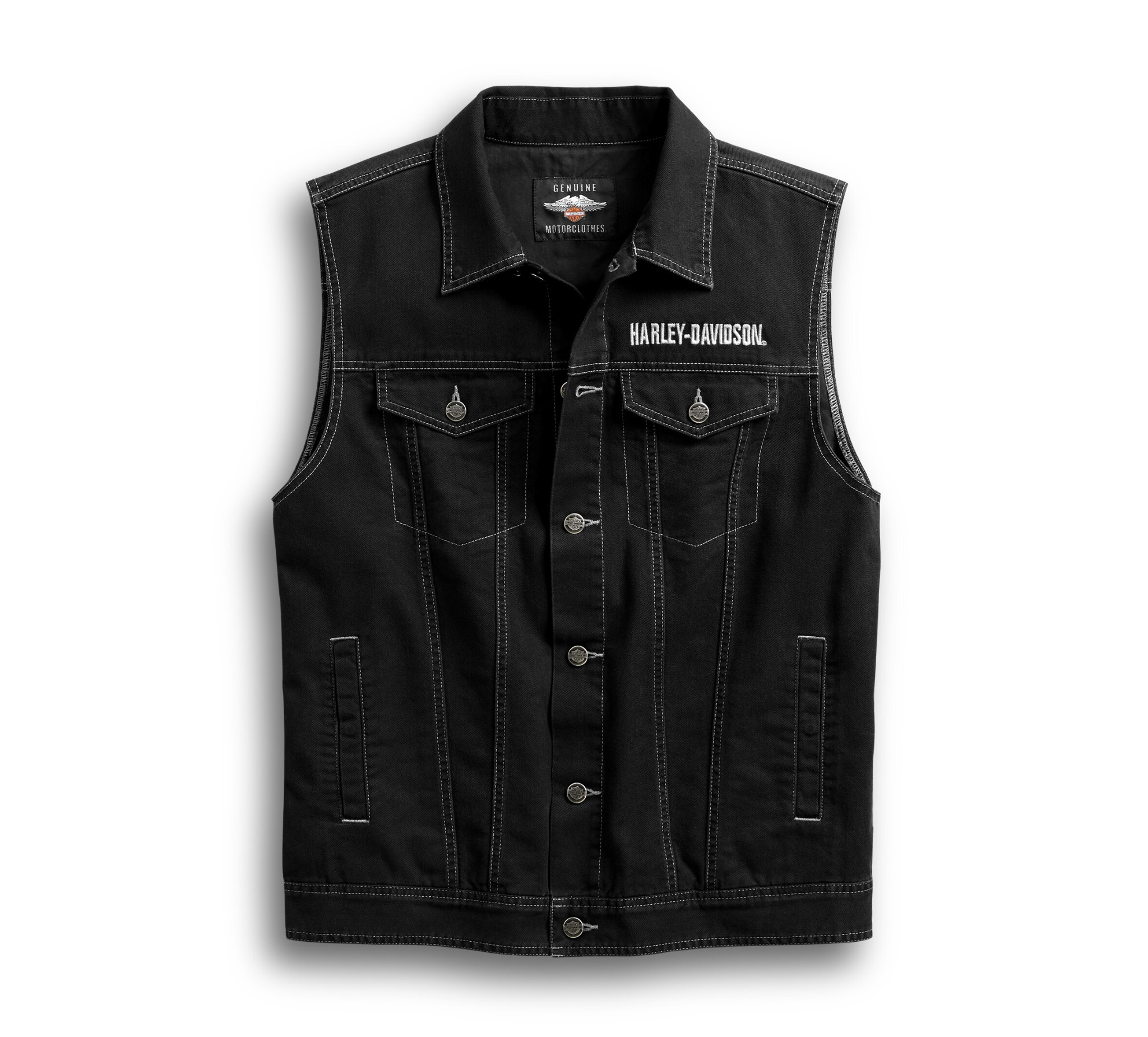 Men's Upright Eagle Denim Vest
