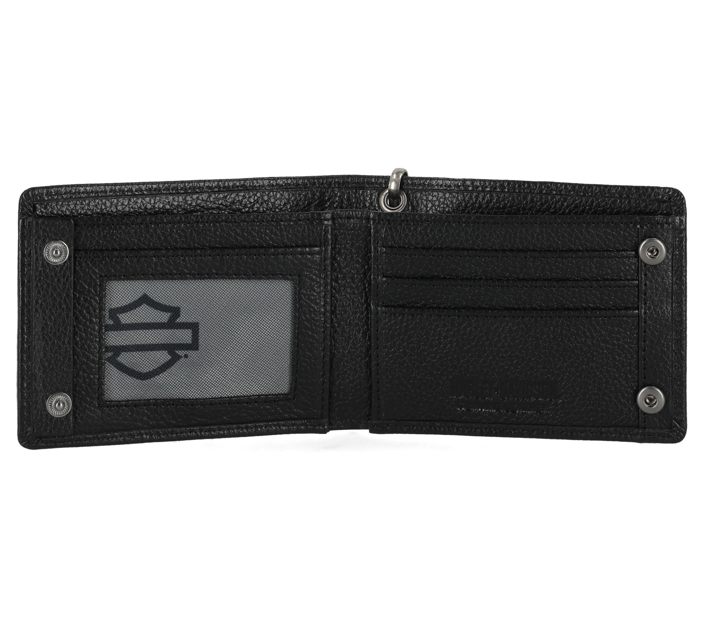 Open Bar & Shield Slim BiFold Chain Wallet