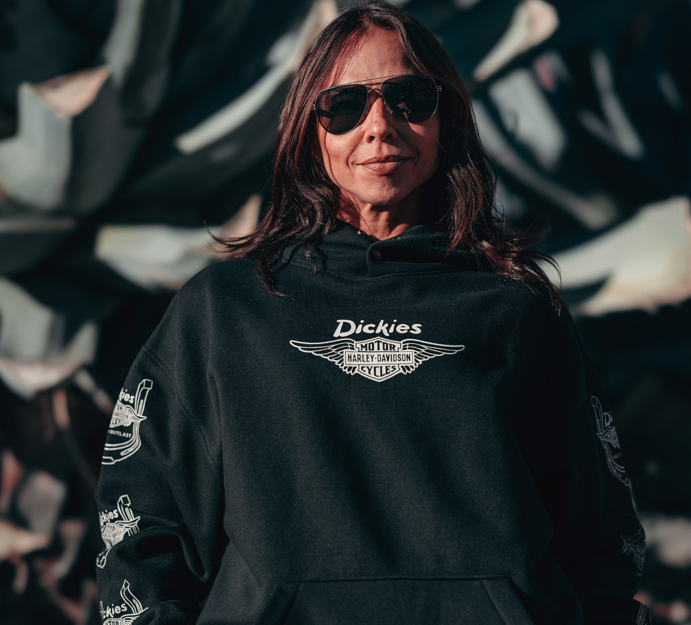 Dickies x H-D Winged Horseshoe Oversized Pullover Hoodie
