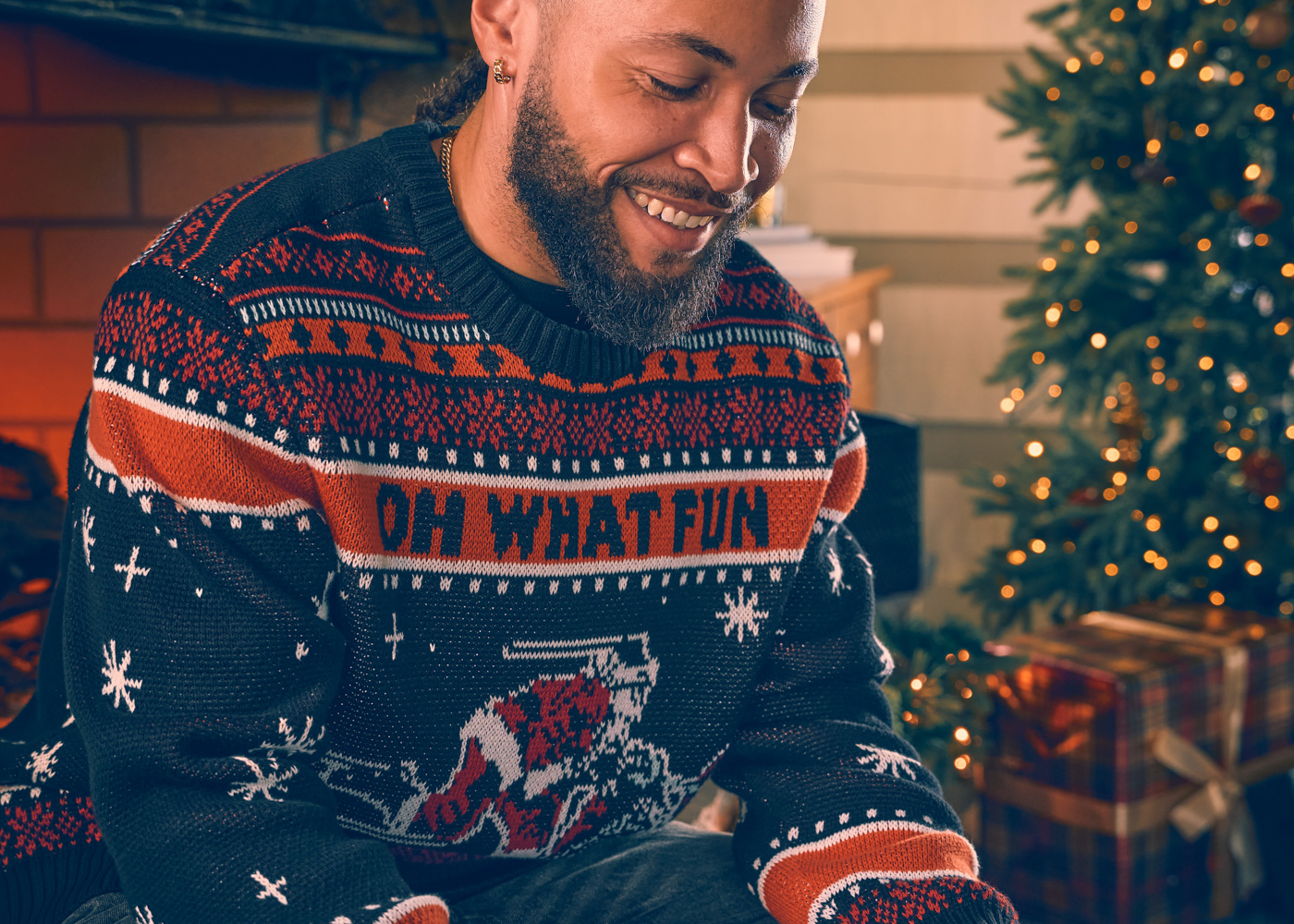 man wearing a sweater