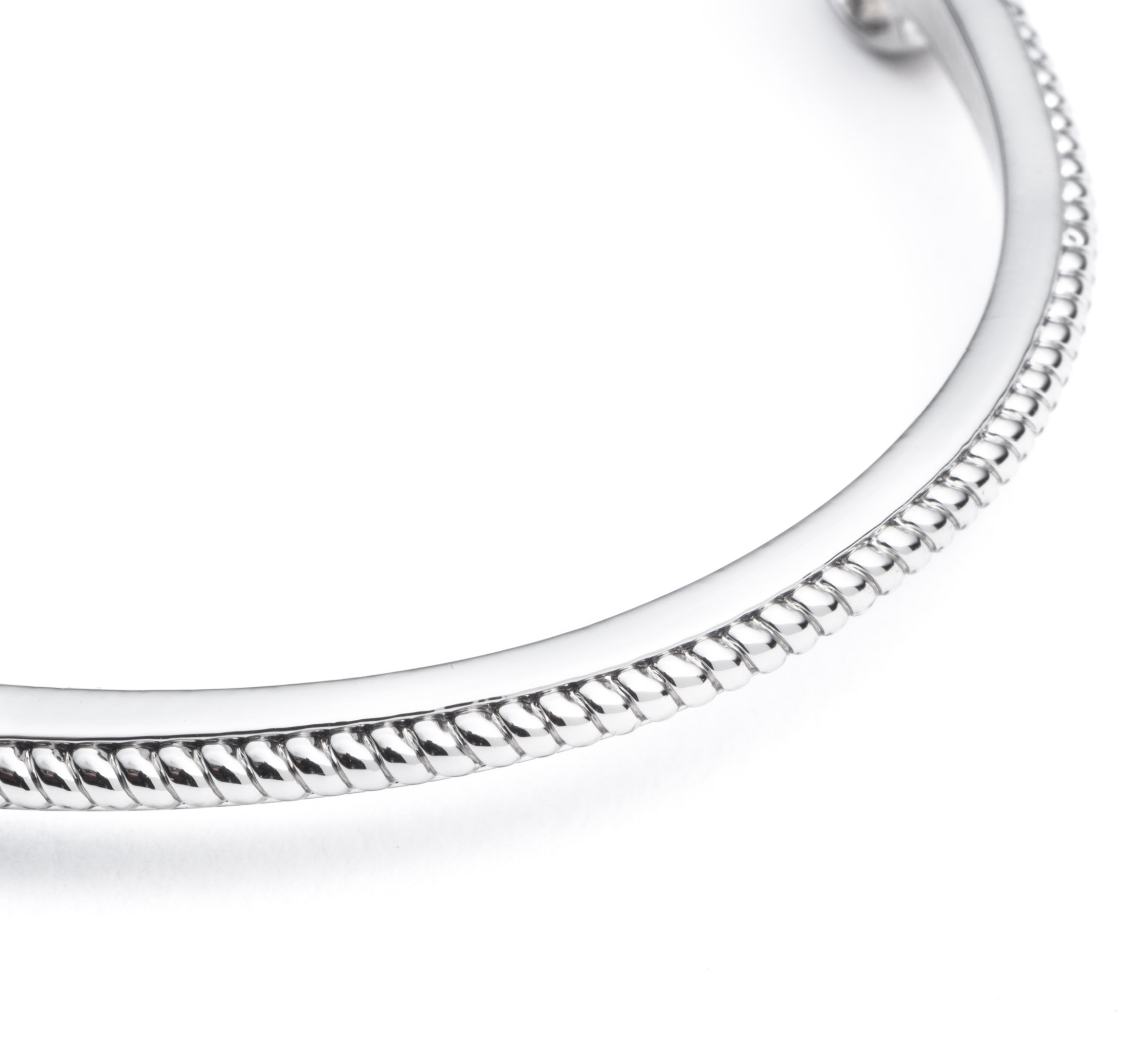 Women's Bar & Shield Hinged Cuff Bracelet