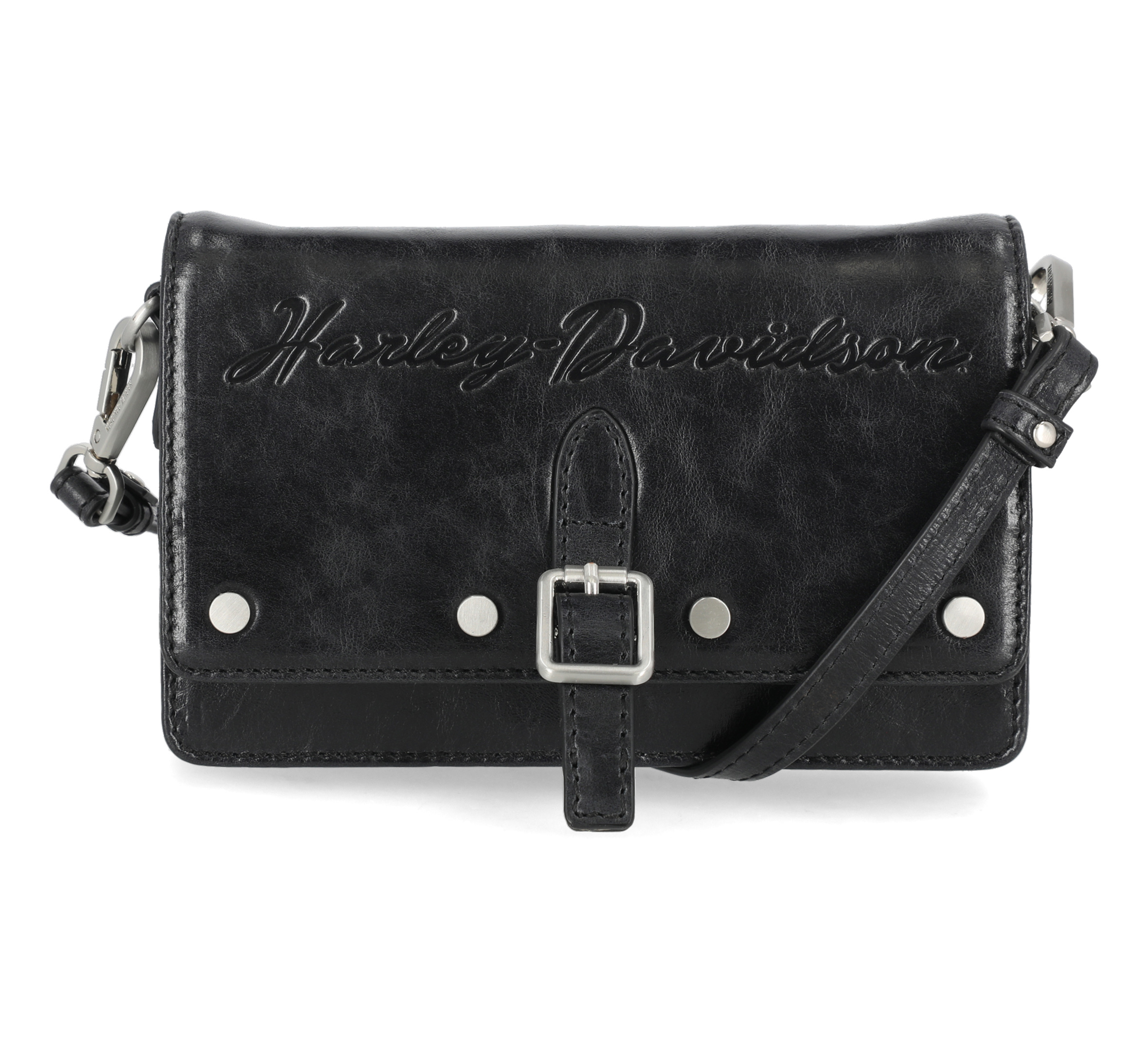 Harley-Davidson ショルダーバッグ　本革 Corner Buckle Flap Bag | Harley-Davidson USA