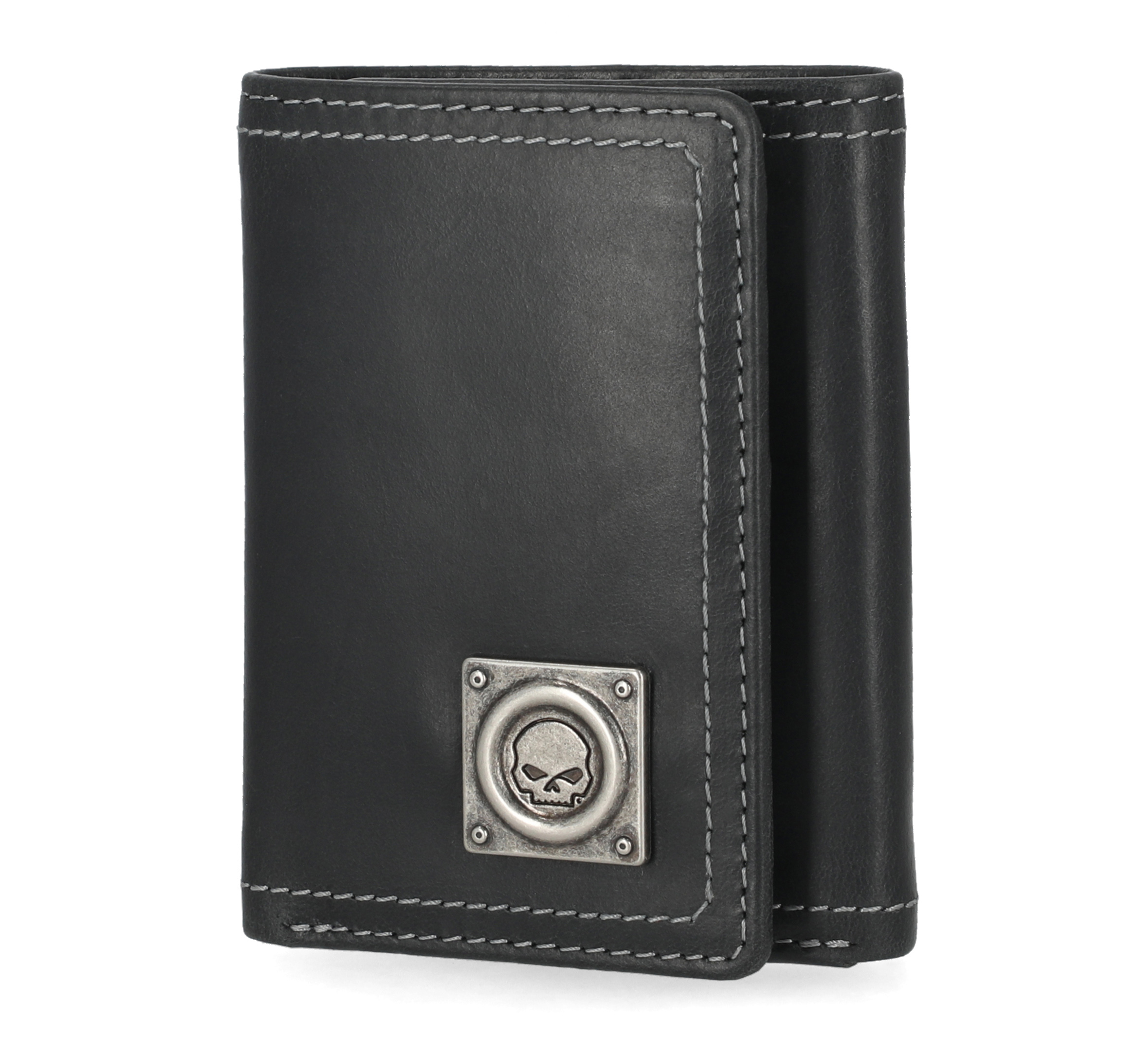 Men's Skull Stitch Trifold Wallet