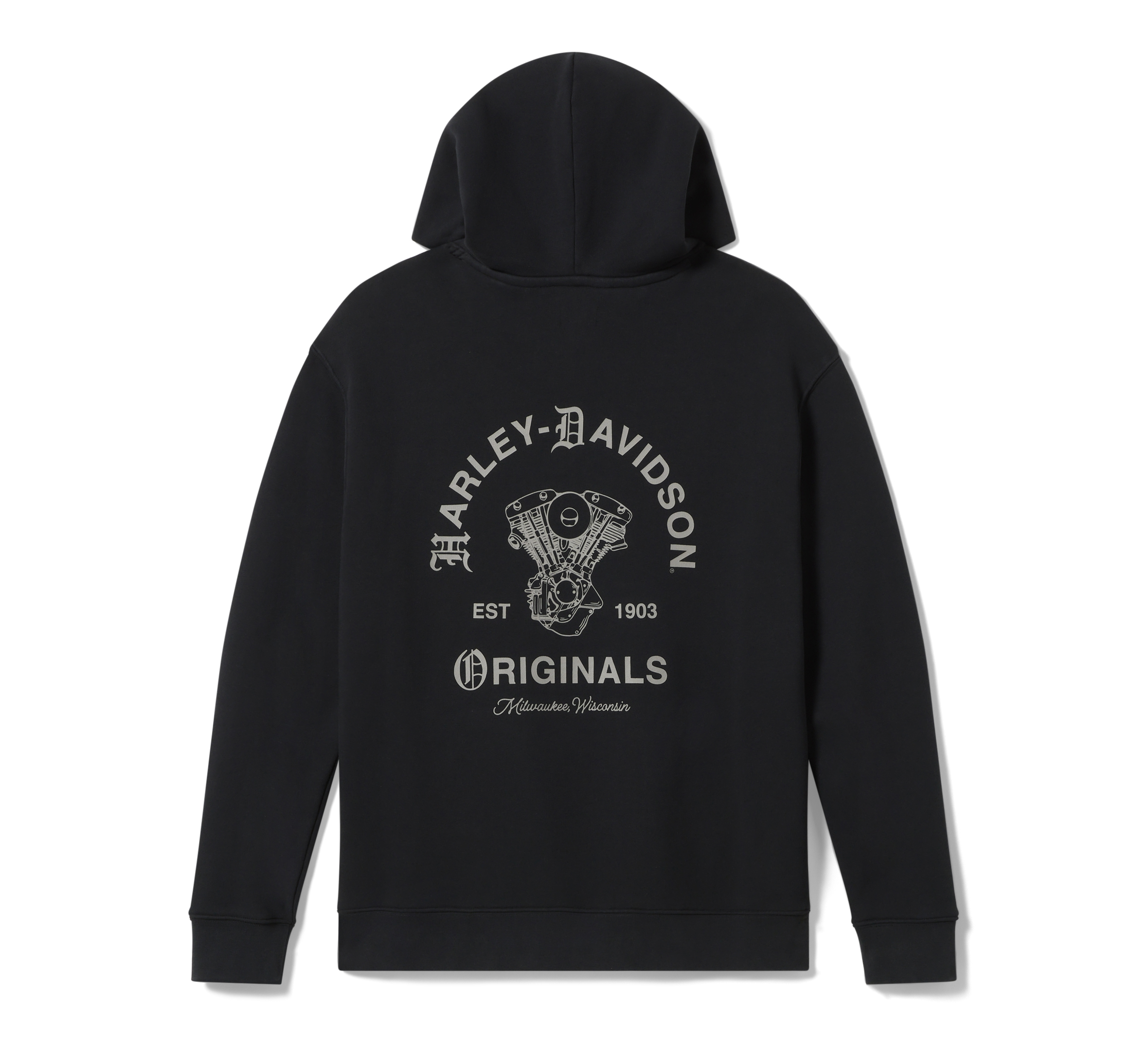 Men's Originals Powertrain Hoodie Sweatshirt - Harley Black