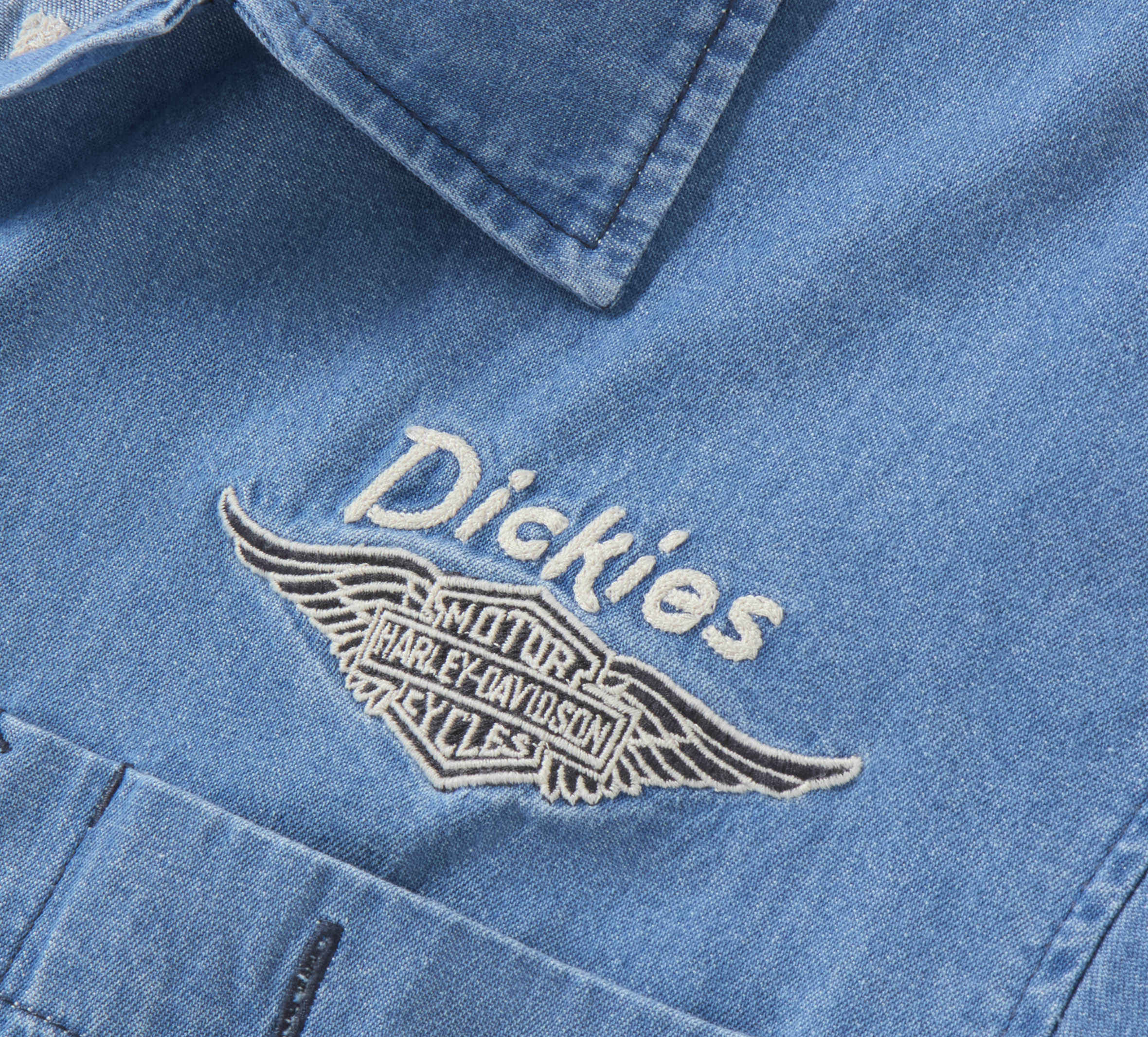 Dickies x H-D Boxy Fit Chambray Work Shirt