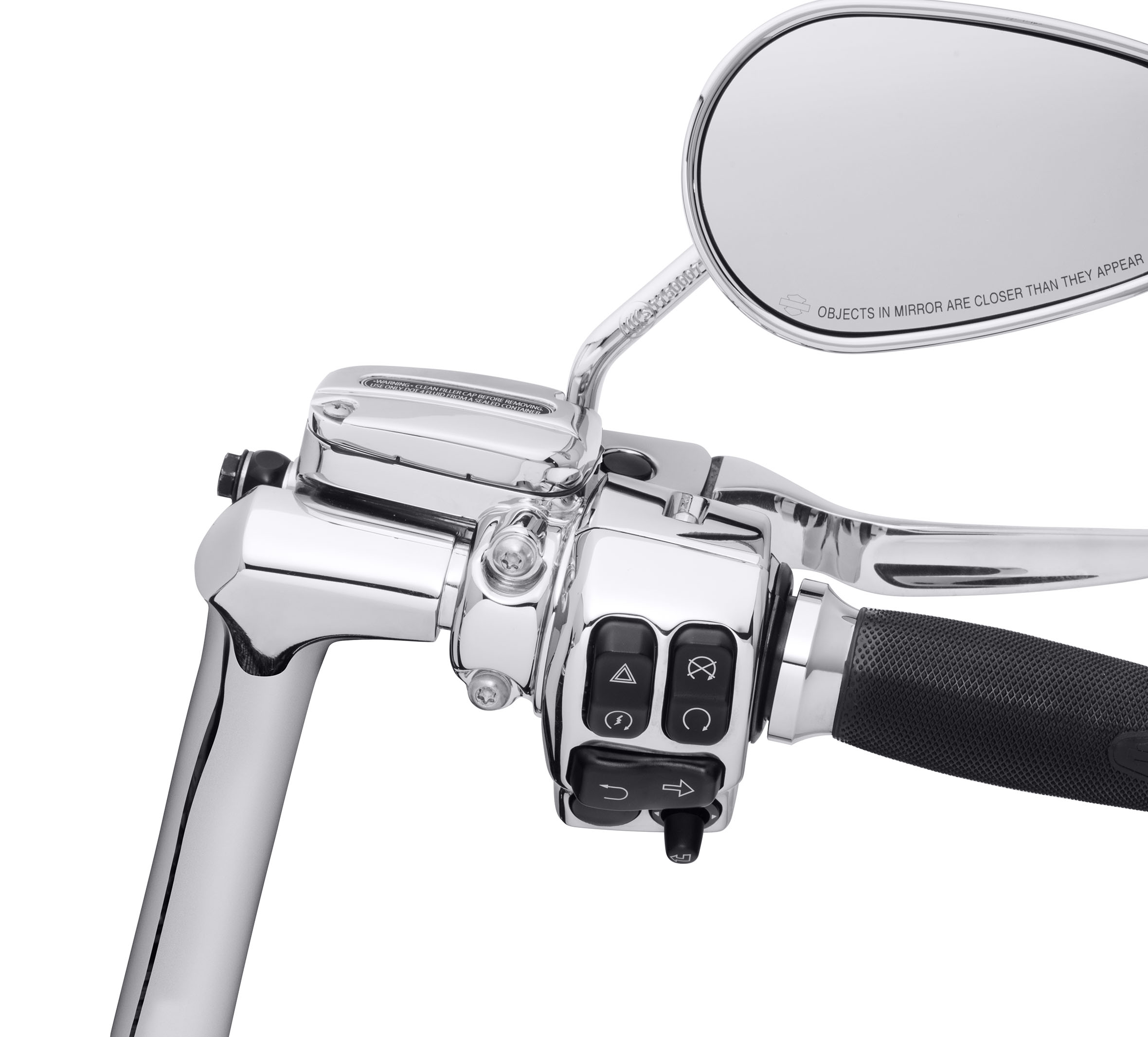 Chrome Clutch Bracket & Master Cylinder Reservoir Kit