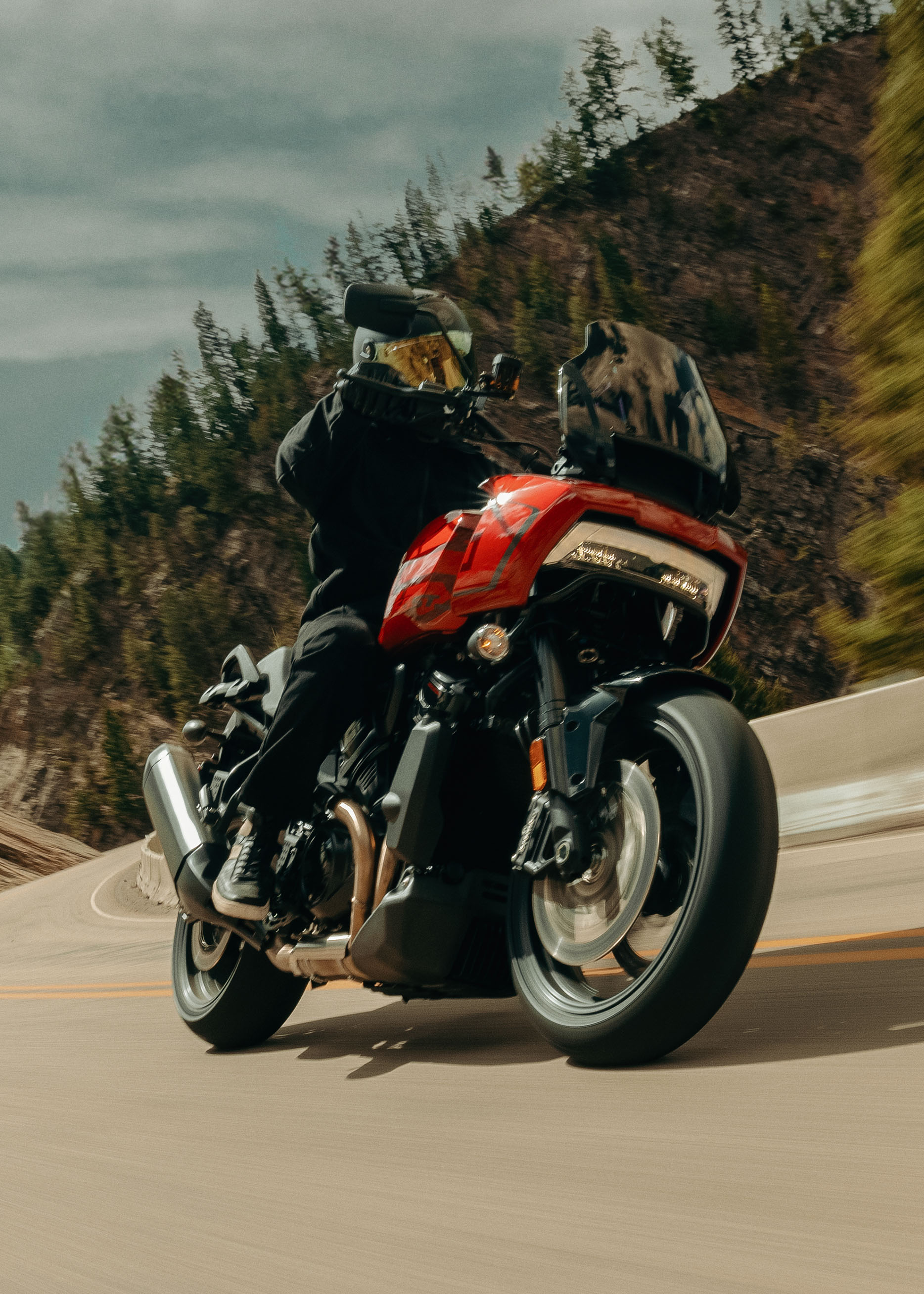 2025 Pan America ST Riding Shot