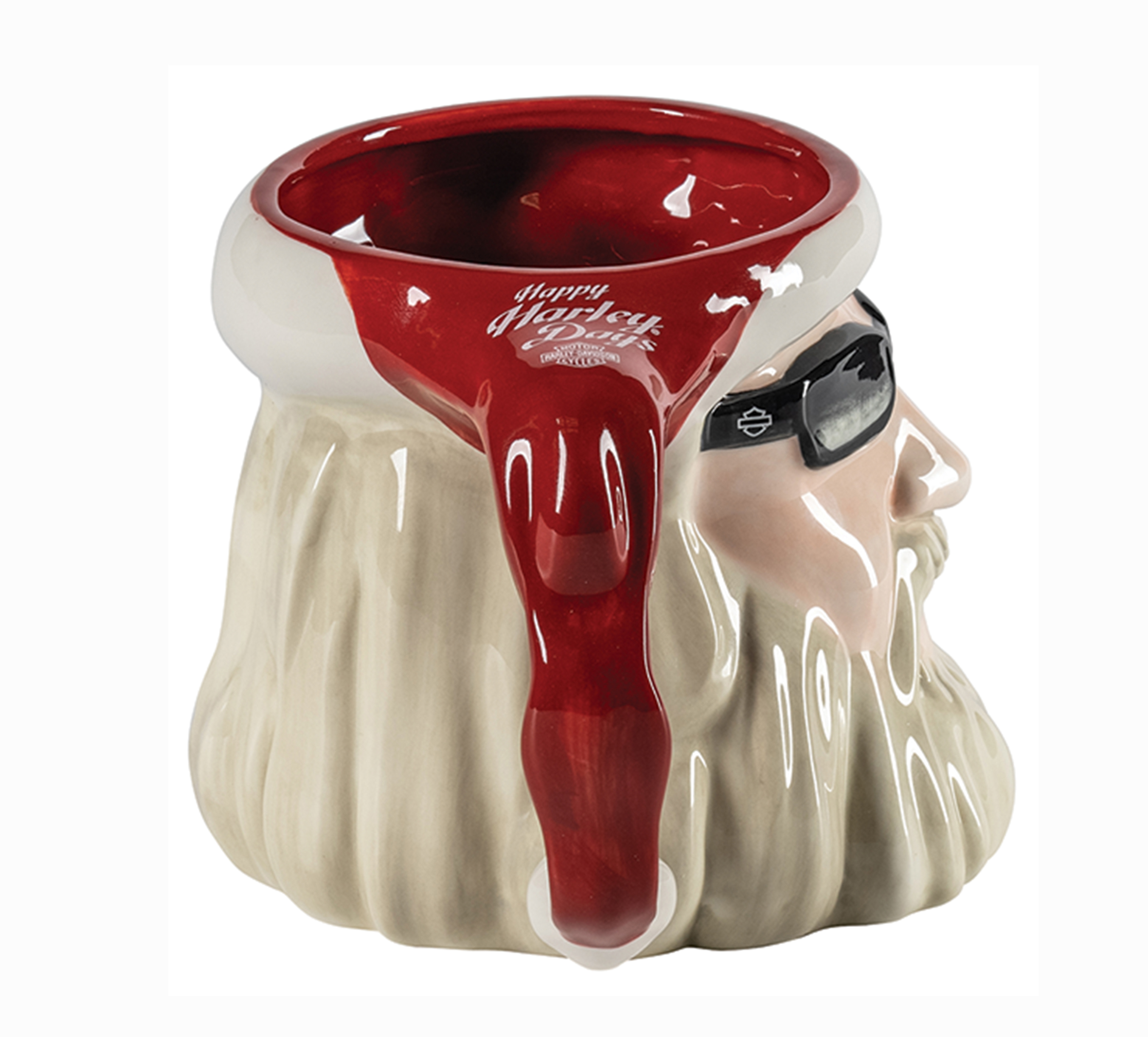 Biker Santa Sculpted Mug