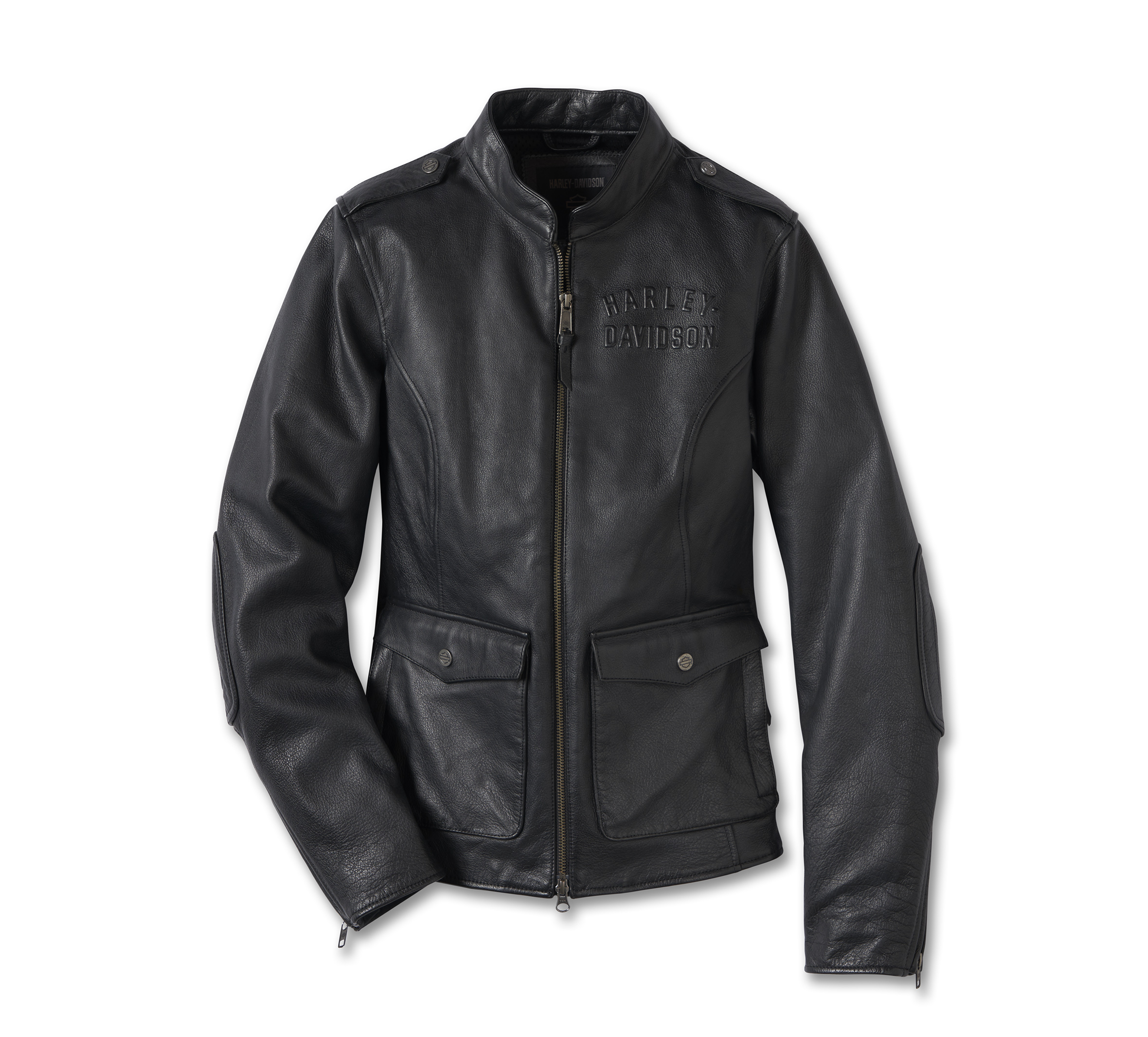 Women's H-D Flex Layering System Captains Leather Jacket Outer Layer