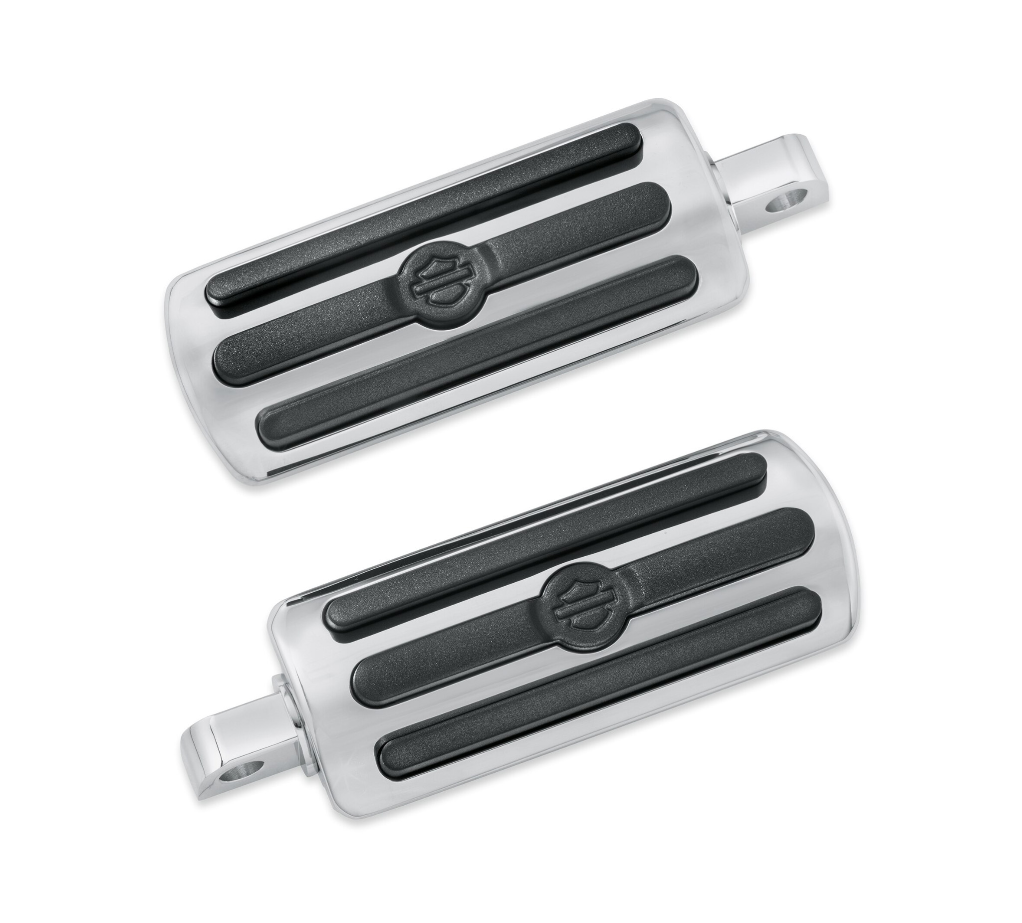 Chrome and Rubber Custom Footpegs