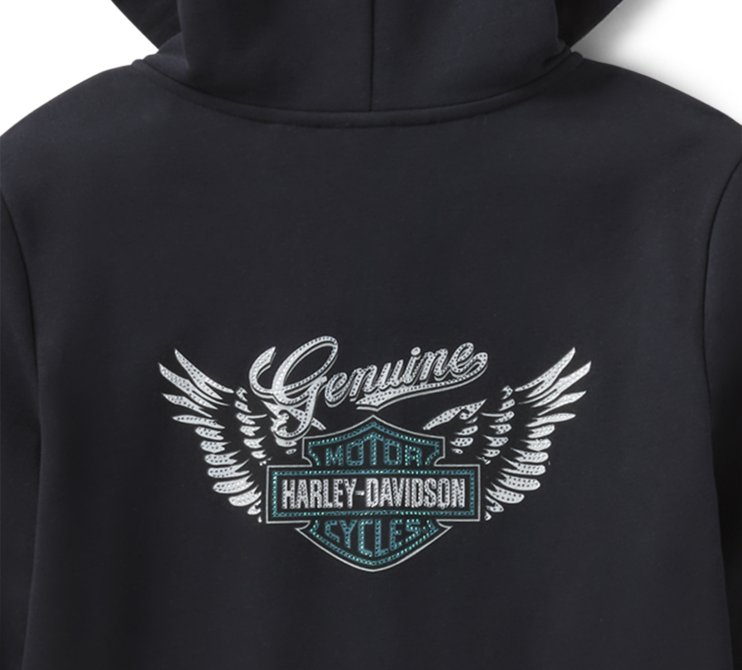 y2k❤️ Harley Davidson ウイングロゴ ジップパーカー Women's Winged Bling Full Zip Hoodie | Harley-Davidson USA