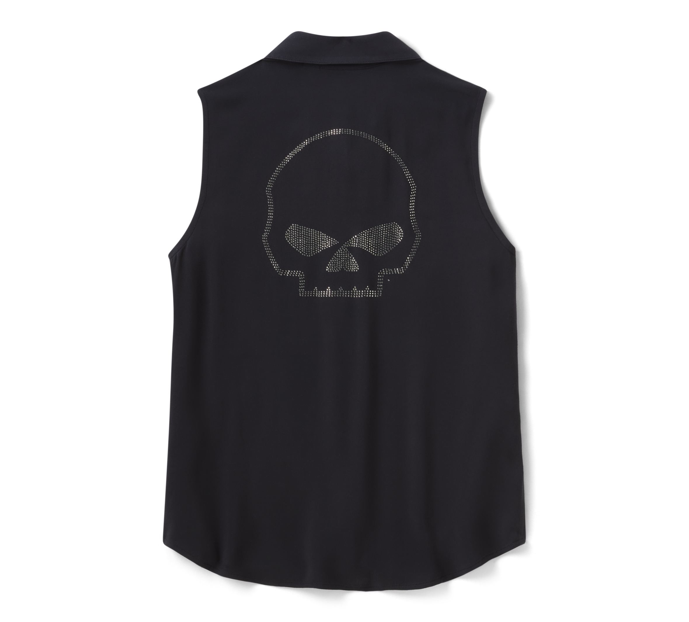 Women's Willie G  Skull Bling Sleeveless Woven