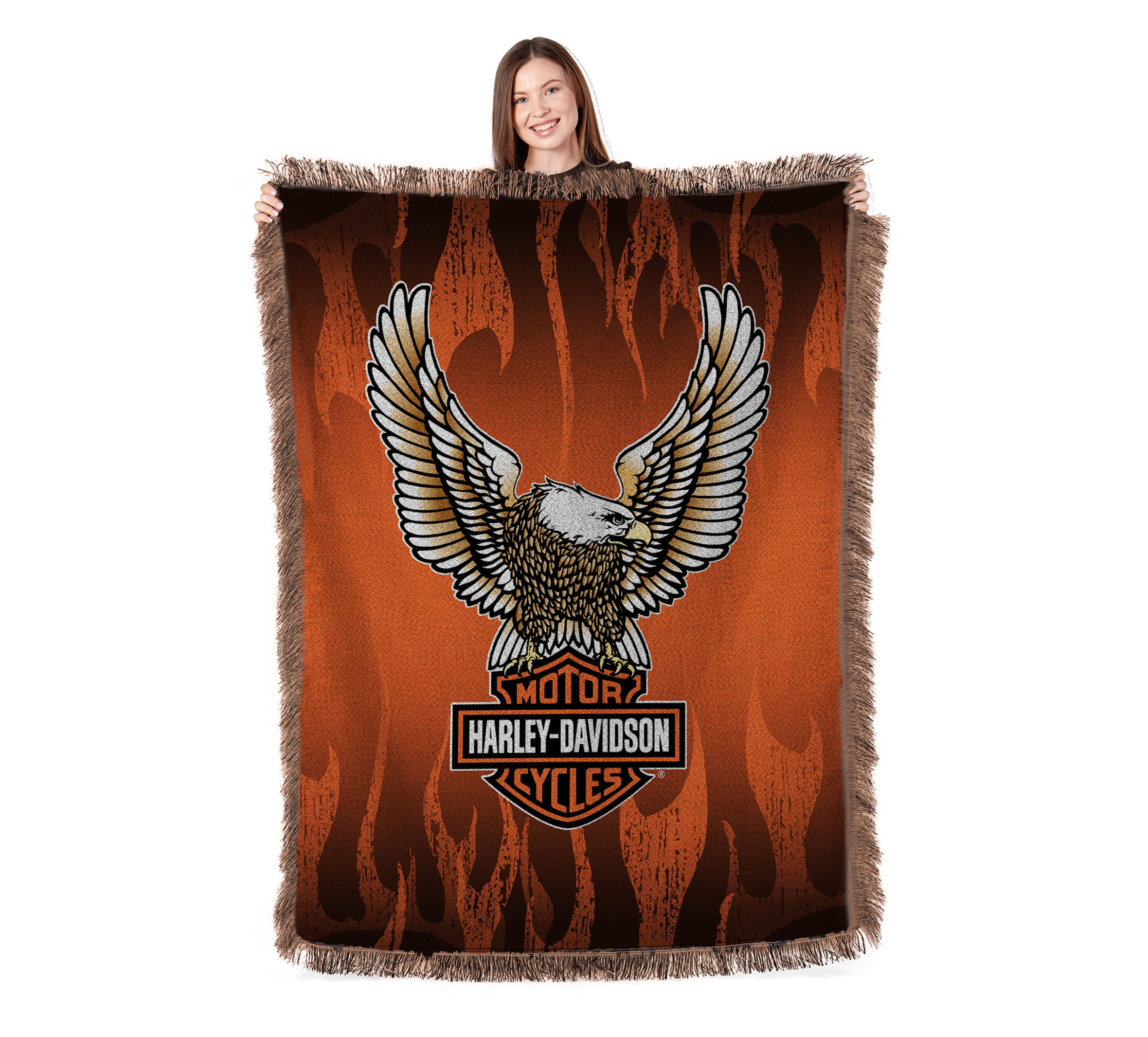 46x60 Flying Flames Woven Tapestry