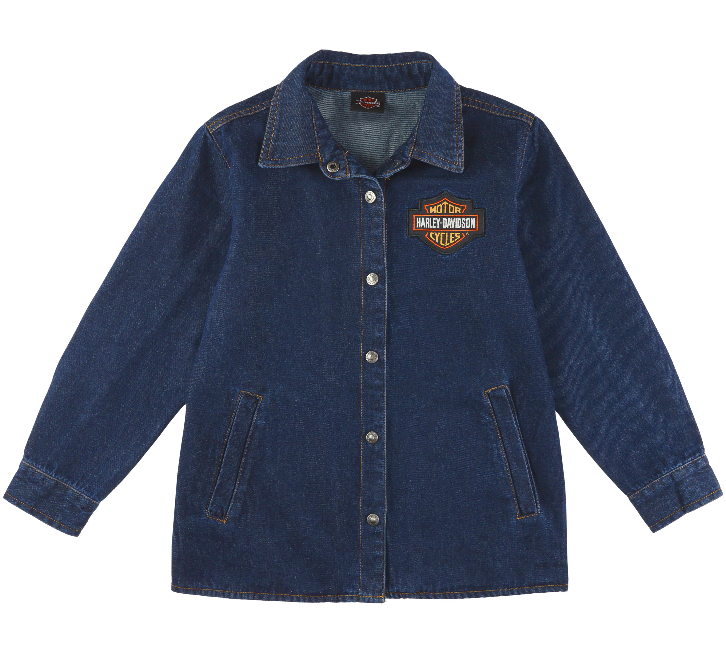 Big Boys Bar & Shield Denim Long Sleeve Shirt