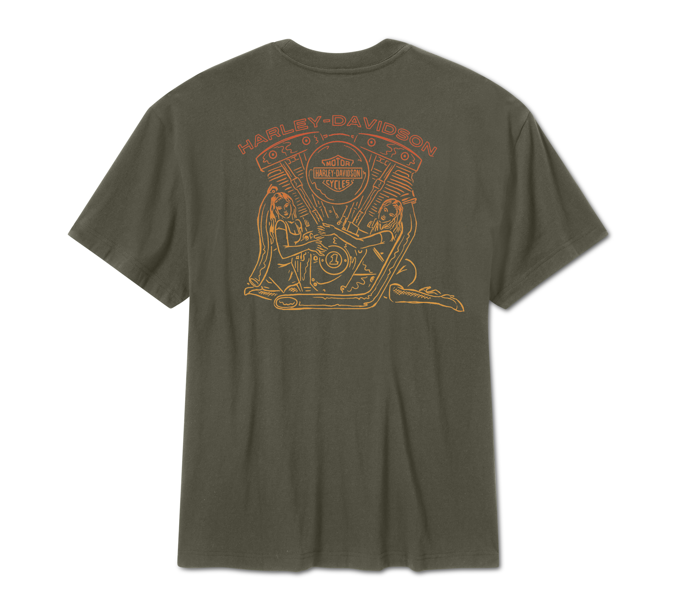 H-D Engine Twins Short Sleeve Tee für Herren