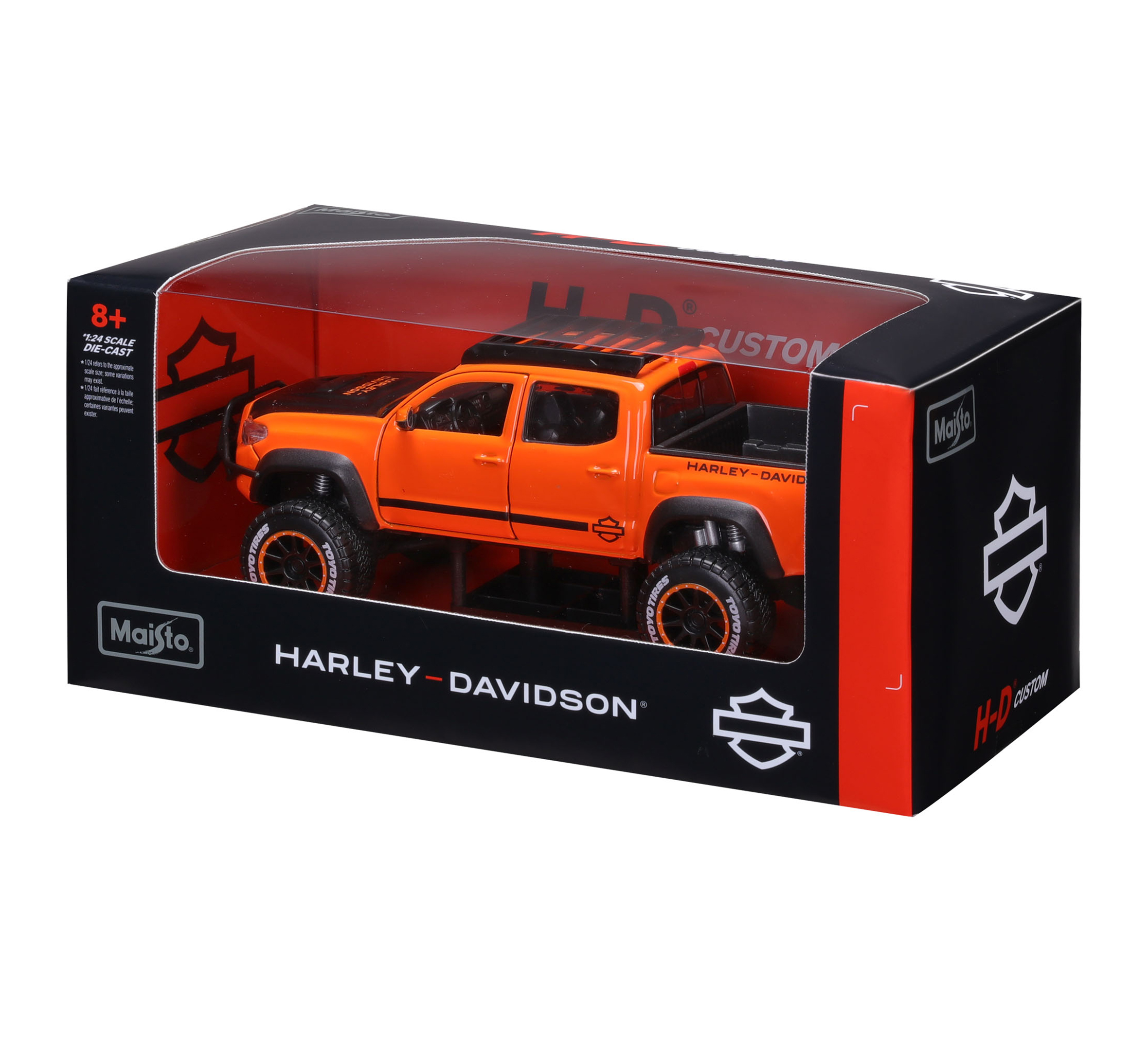H-D 1:24 Scale Diecast Custom 2023 Toyota Tacoma TRD PRO Truck