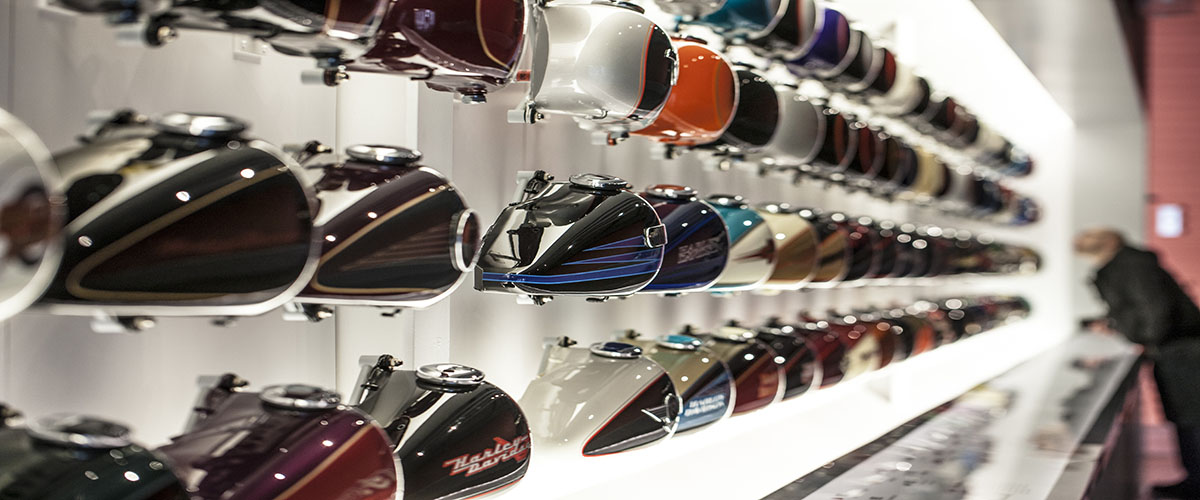 Tank wall at the H-D Museum