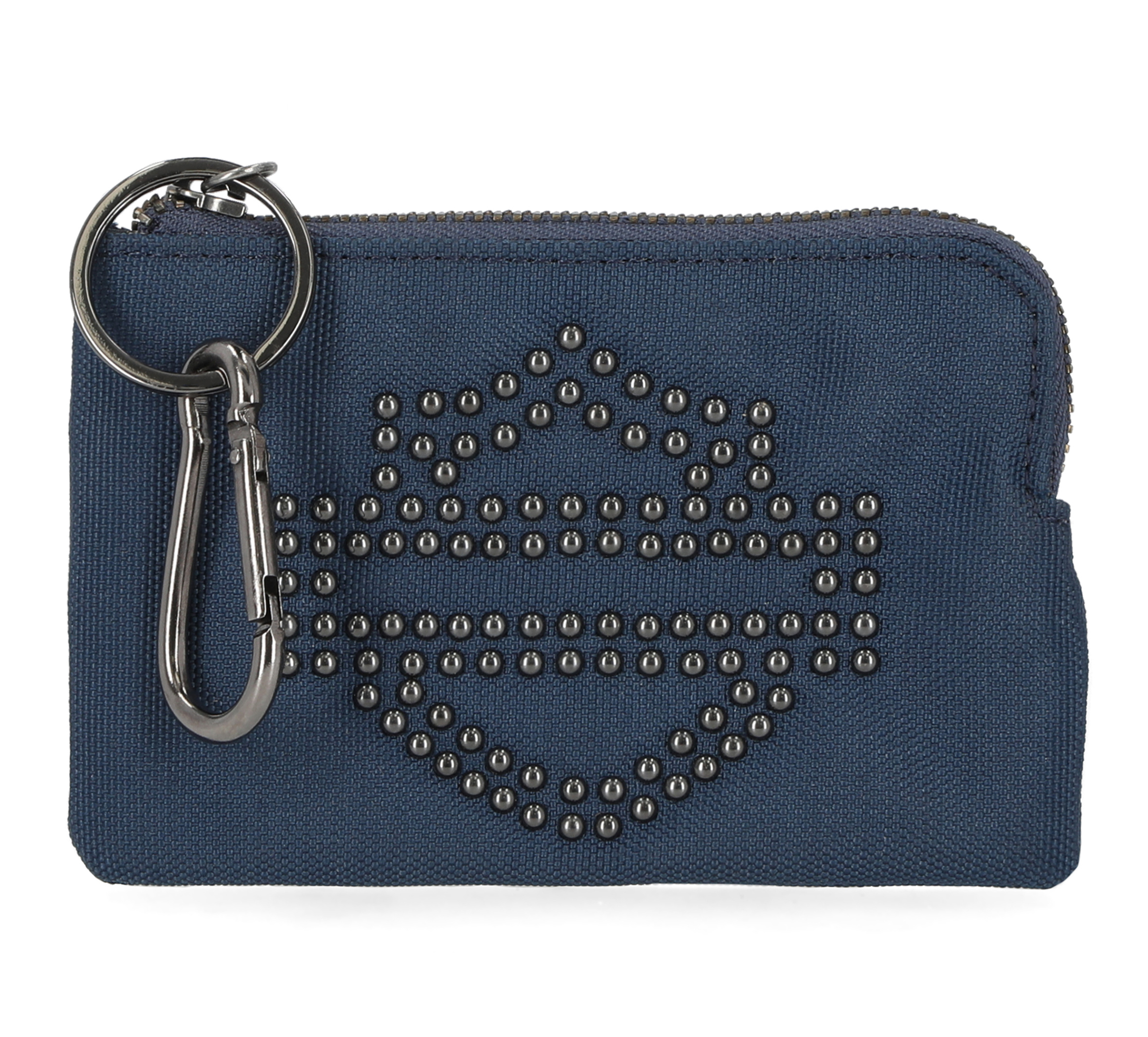 Bar & Shield Studded Key Case Wallet