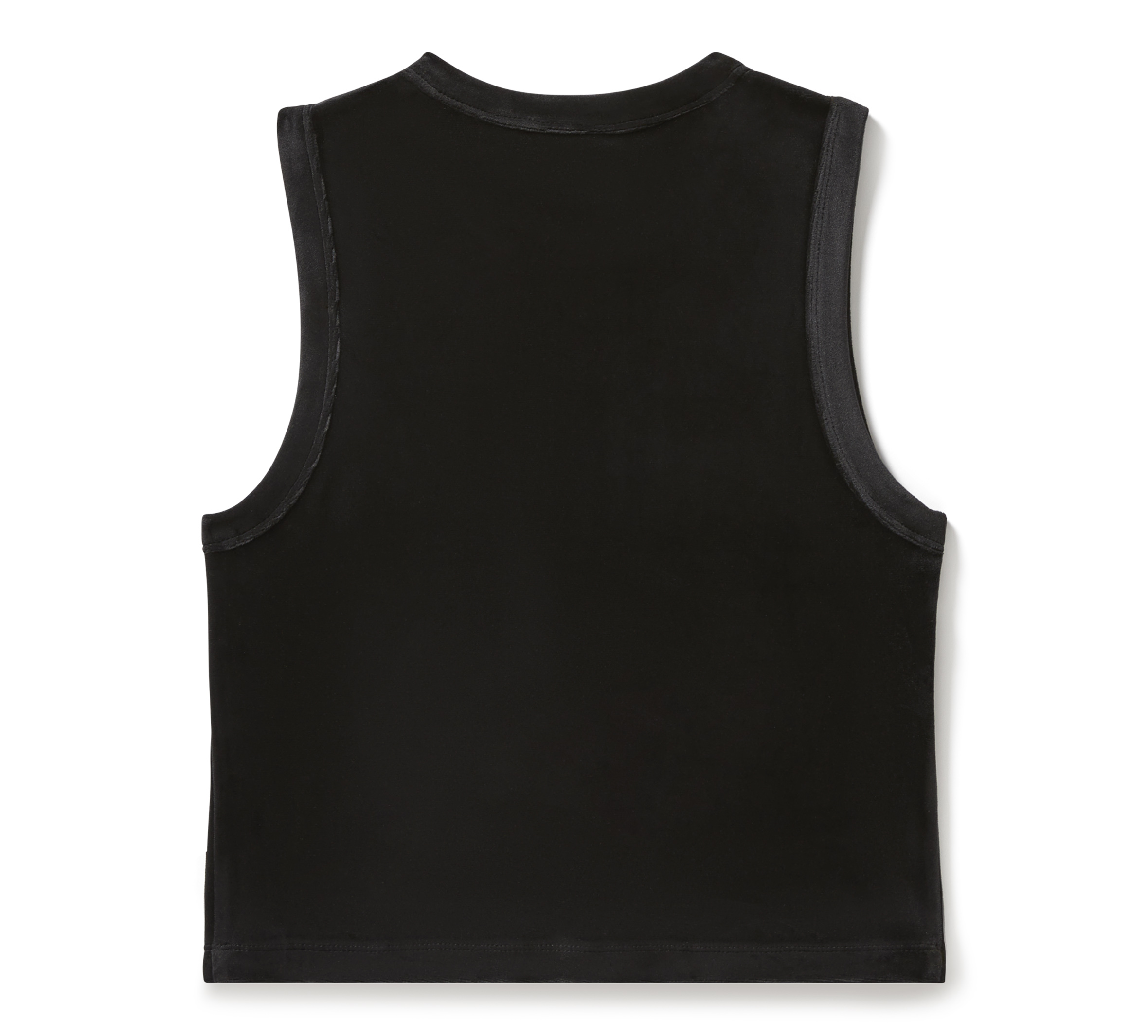 Débardeur en velours à encolure ras du cou