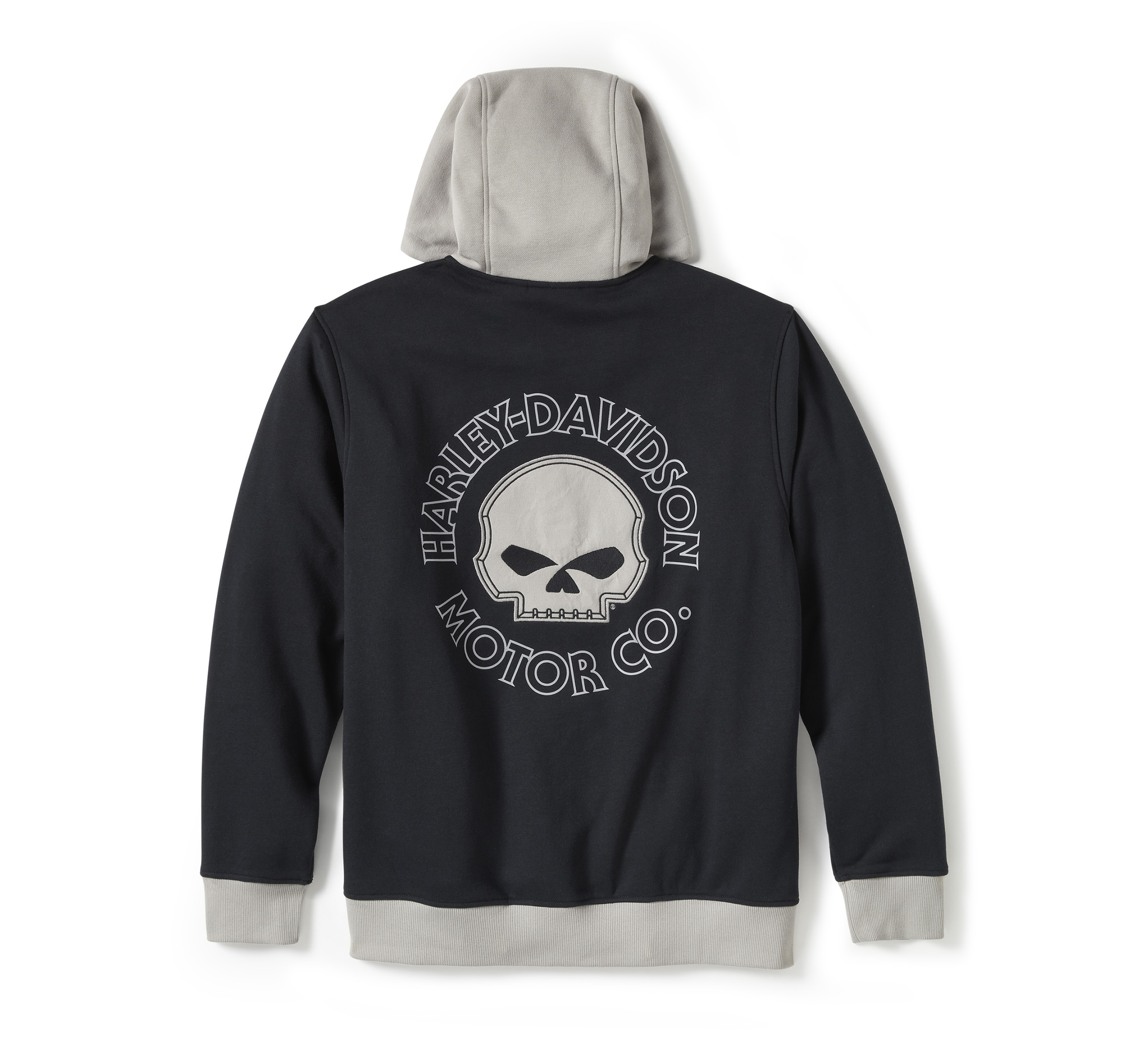 Willie G™ Skull Colorblock Zip Front Hoodie