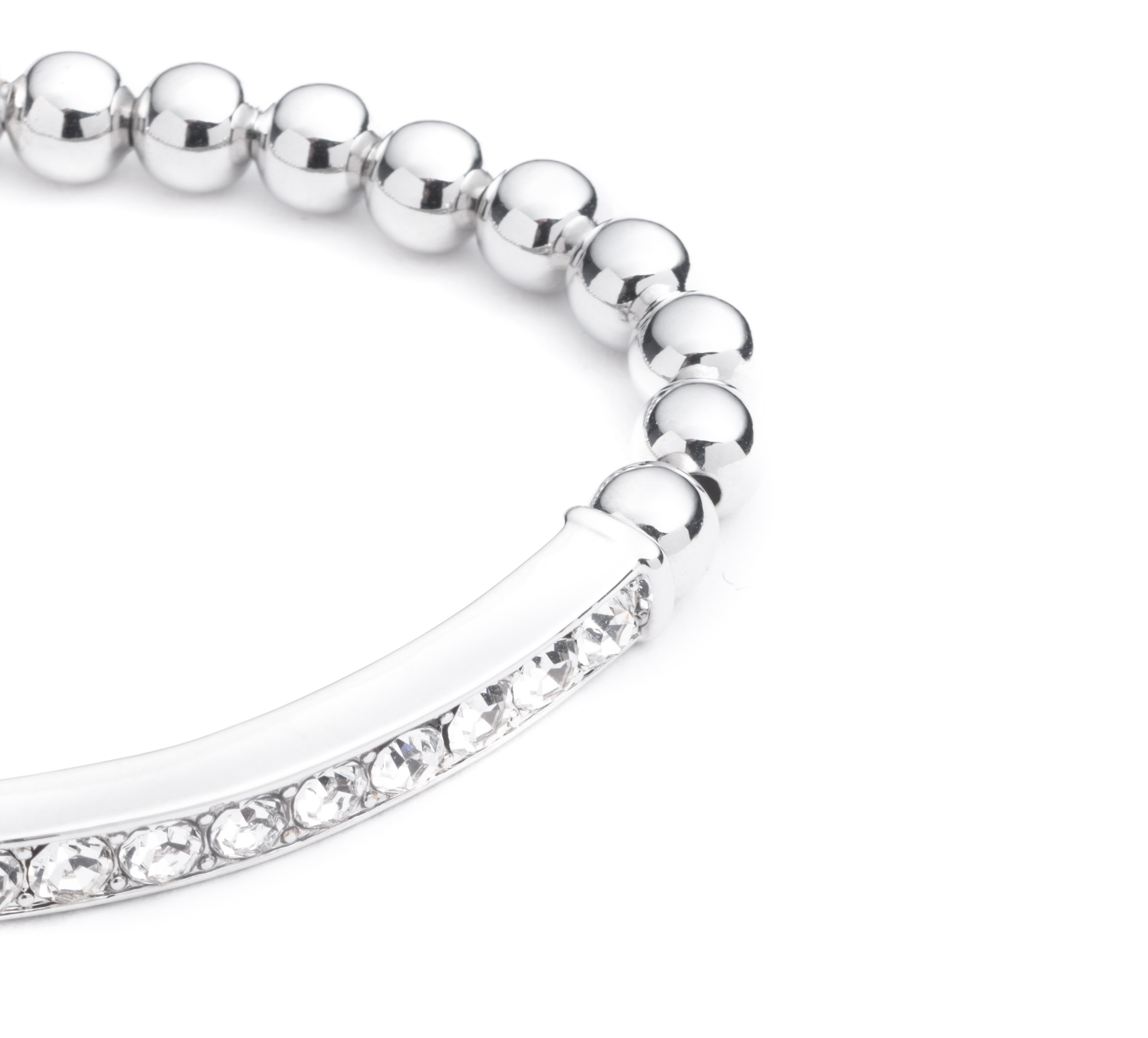 Women's Harley-Davidson Logo Bar Metal Beaded Bracelet