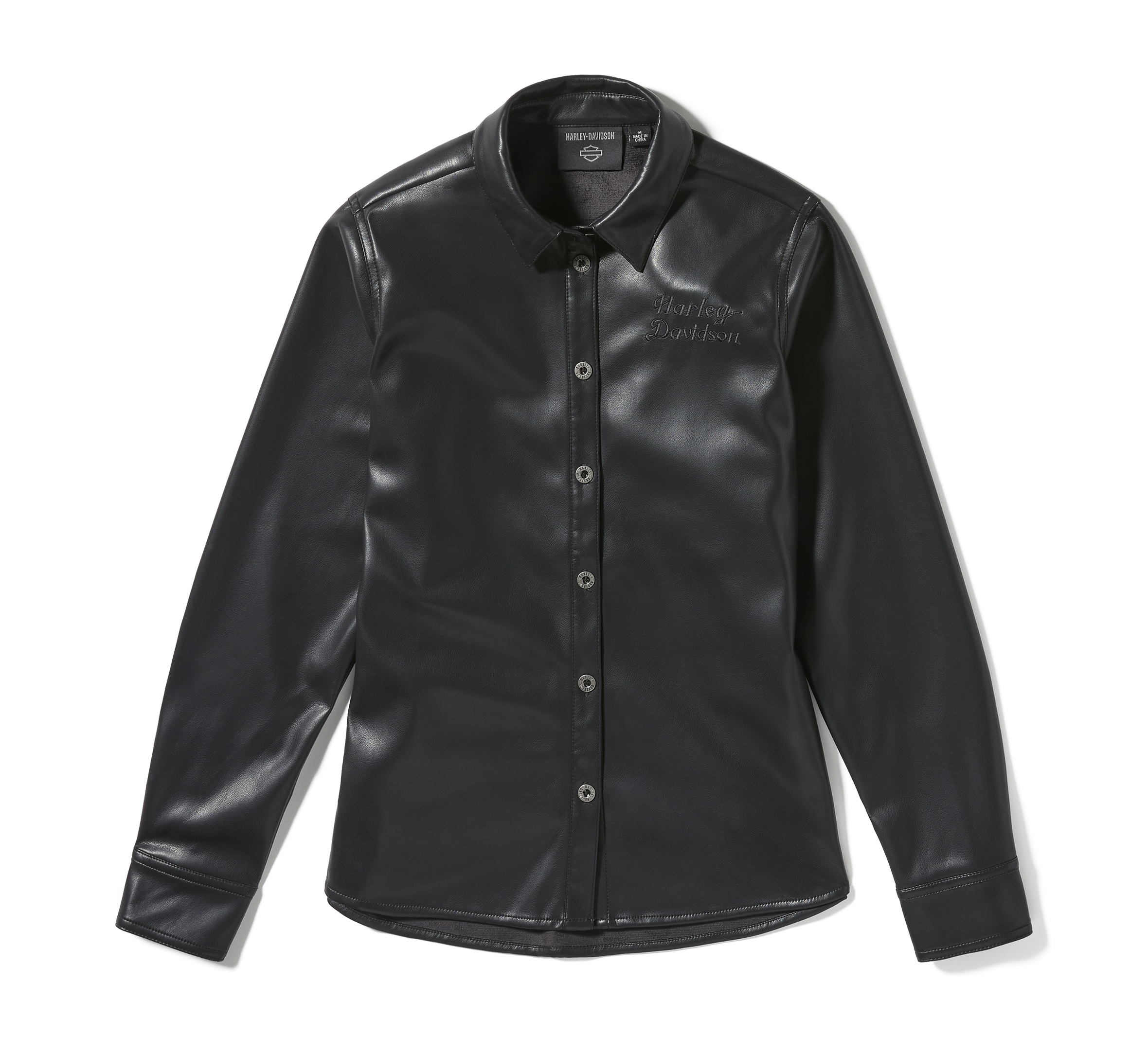 Women's Metallic Dagger Faux Leather Shirt | Harley-Davidson USA