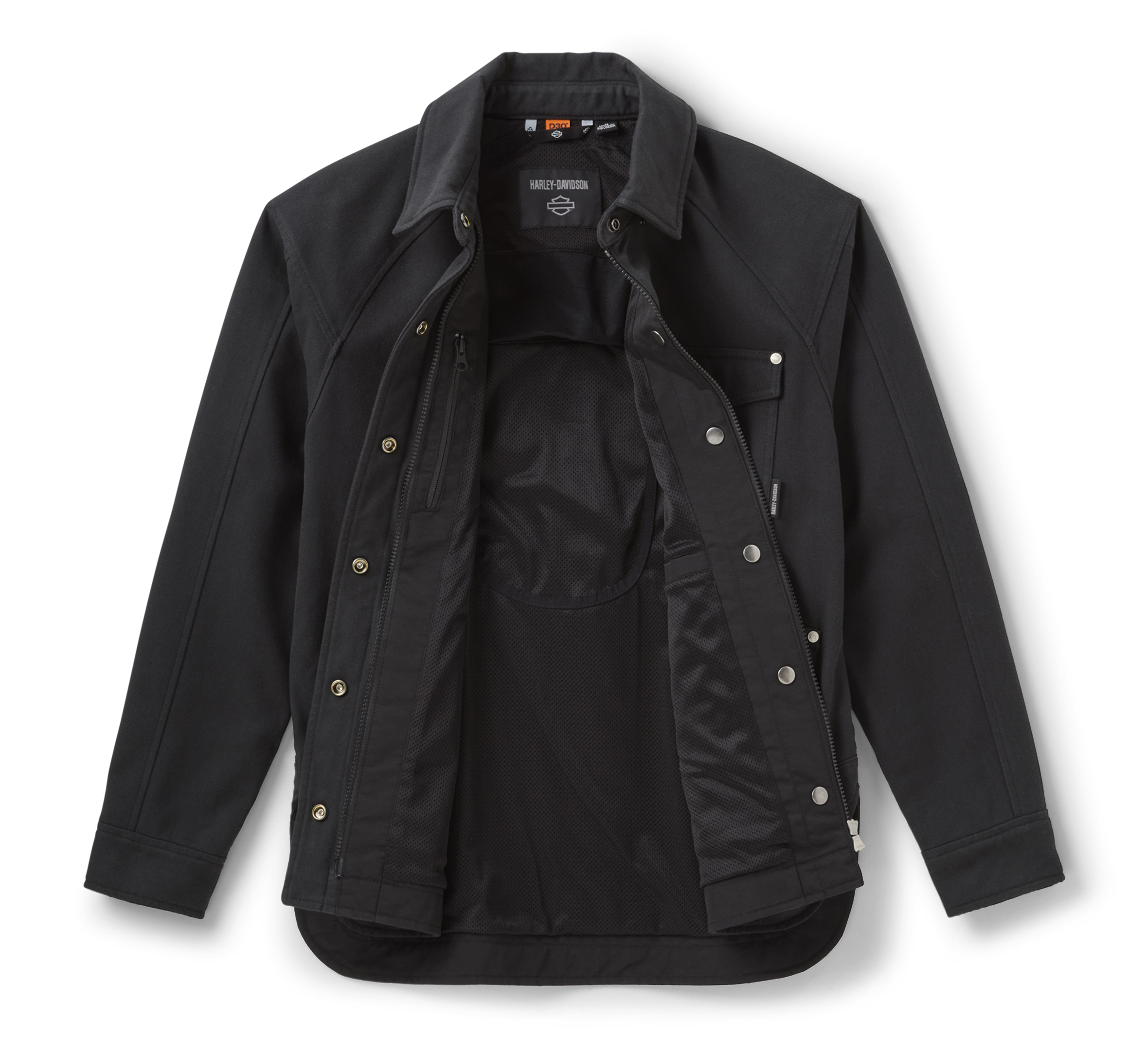 Blouson de moto Willie G Skull à ourlet incurvé pour femmes
