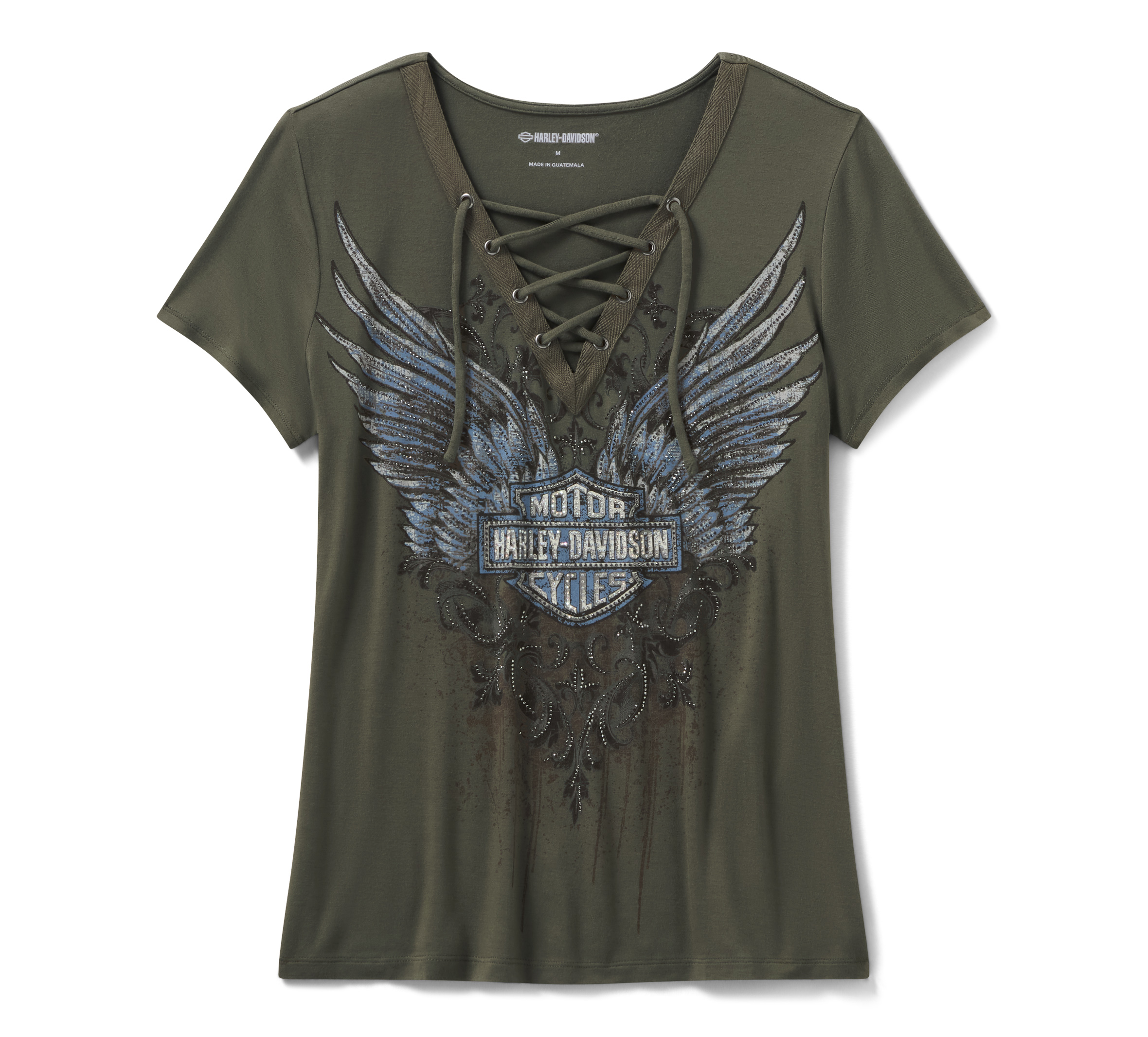 Women's Essential Bling Crew Neck Tee | Harley-Davidson USA