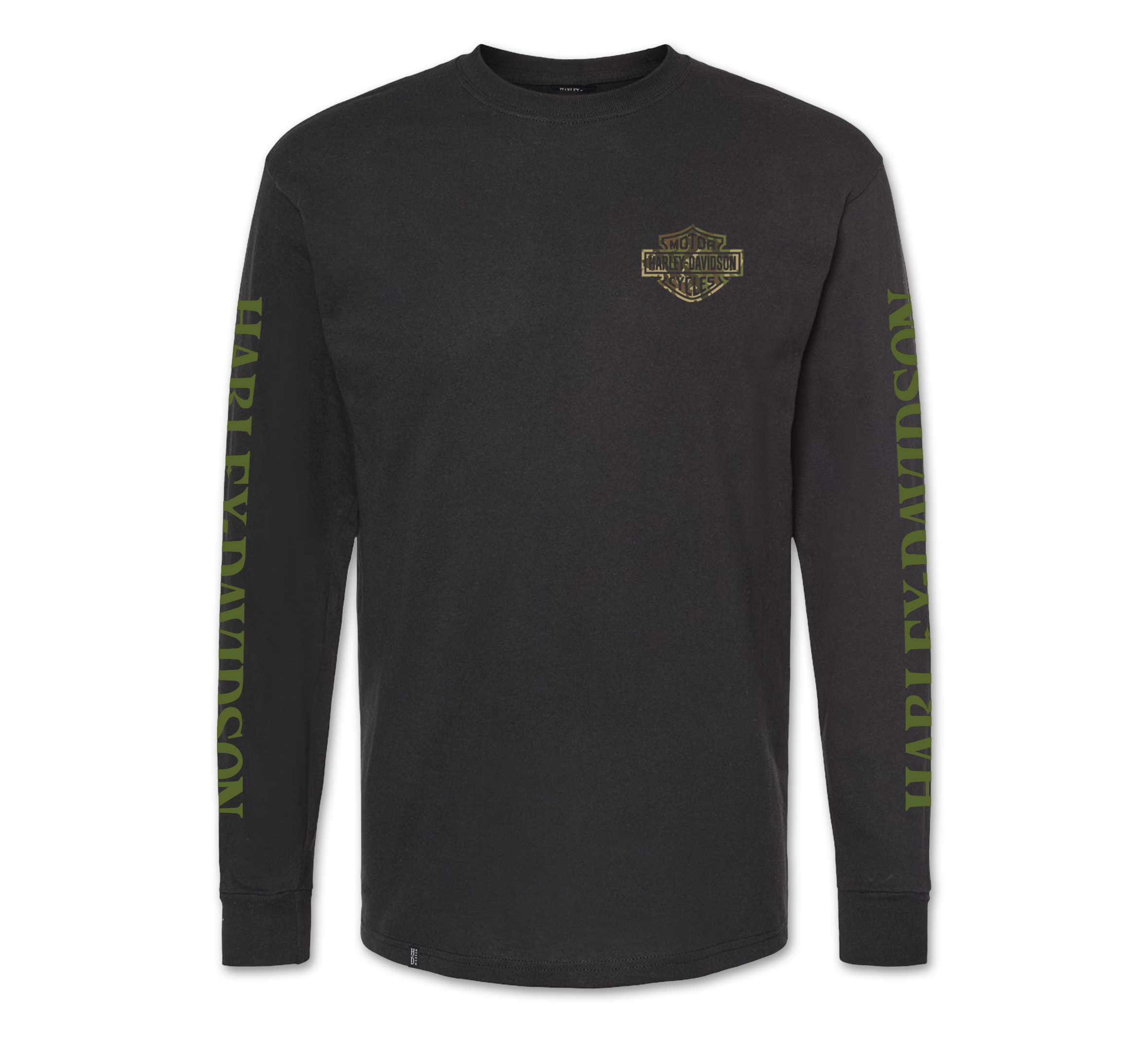 Men's Camo Bar & Shield Long Sleeve Tee