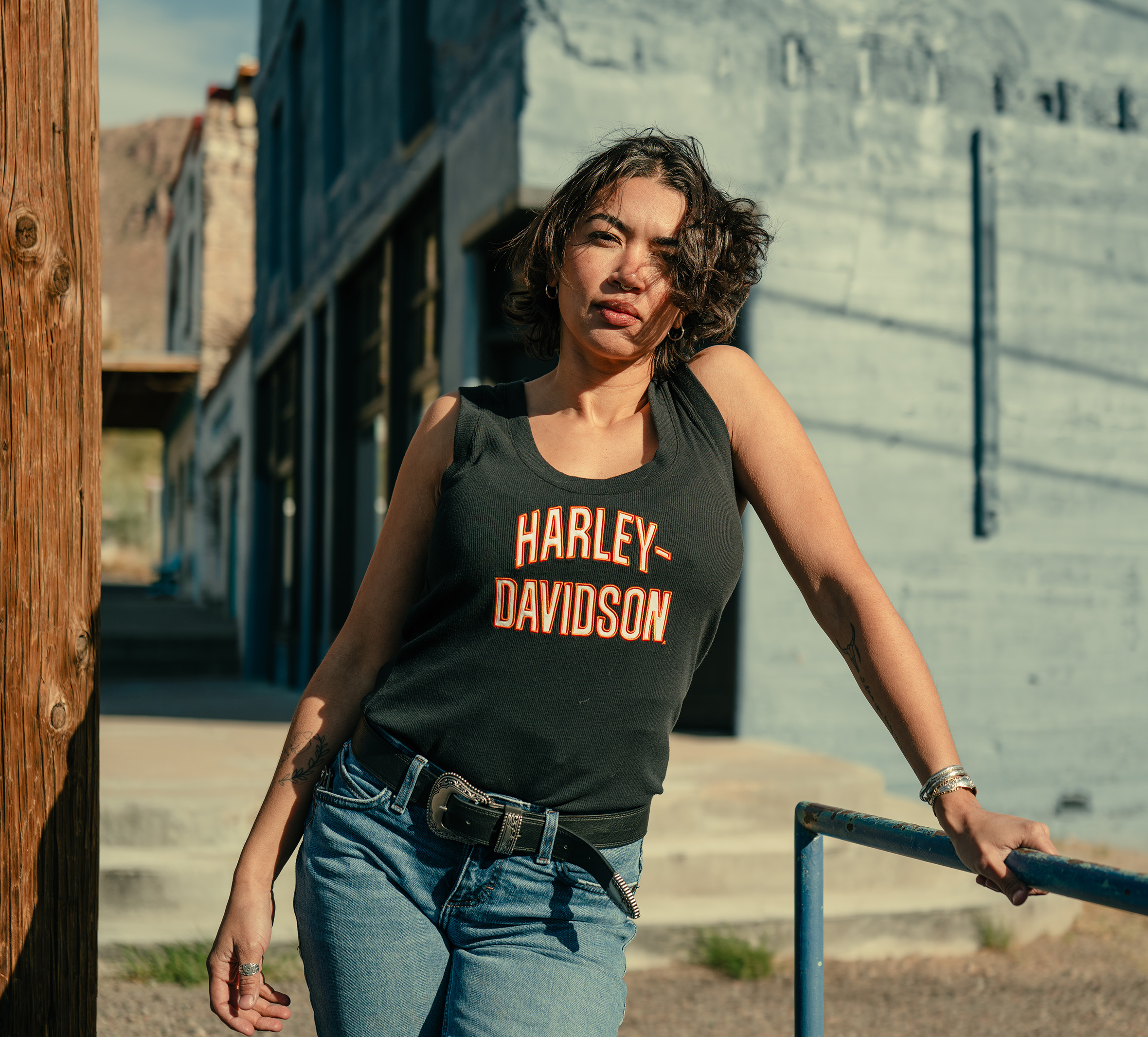 Women's Essential Arched Font Ribbed Tank