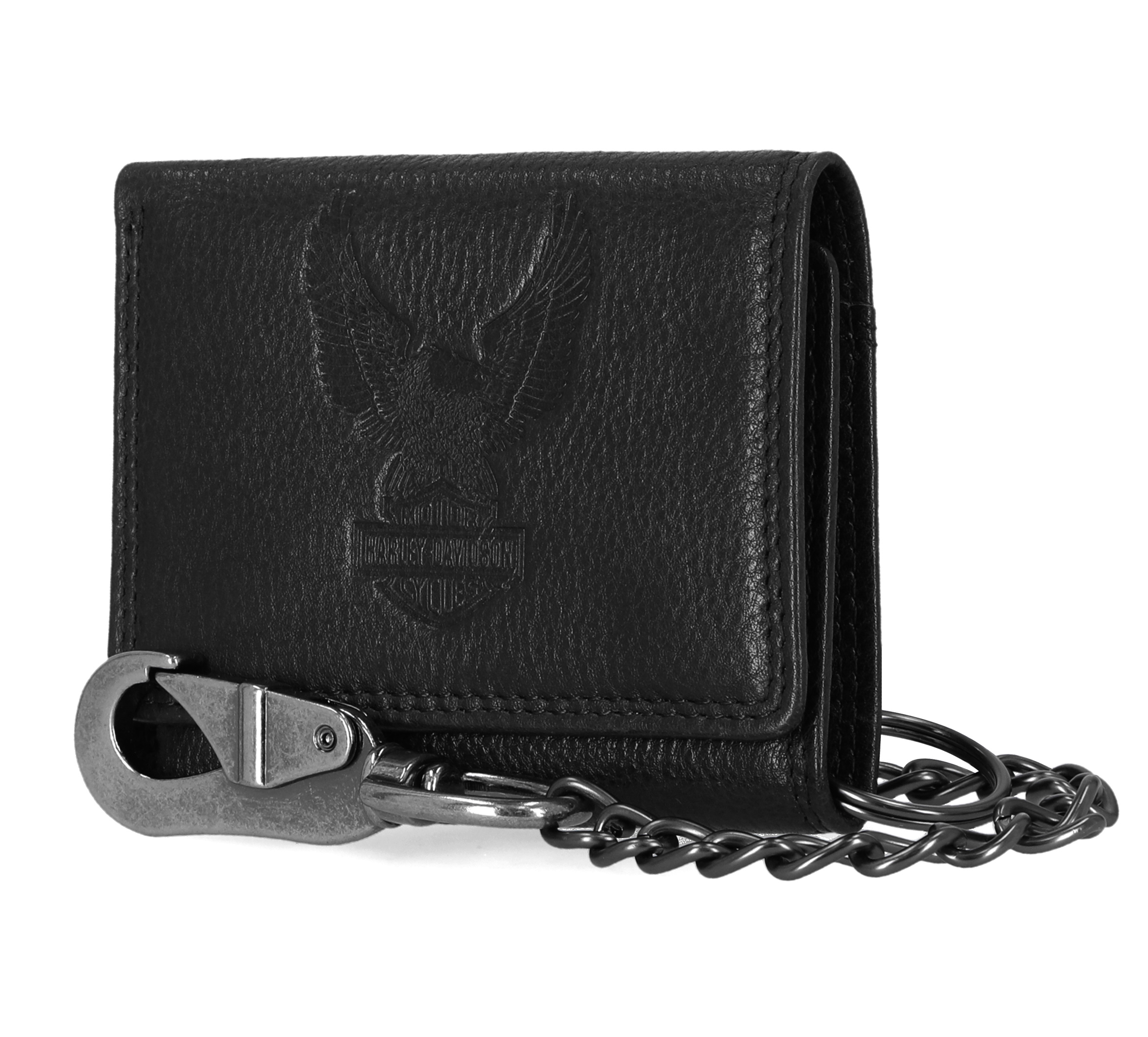 Eagle Trifold Wallet With Chain