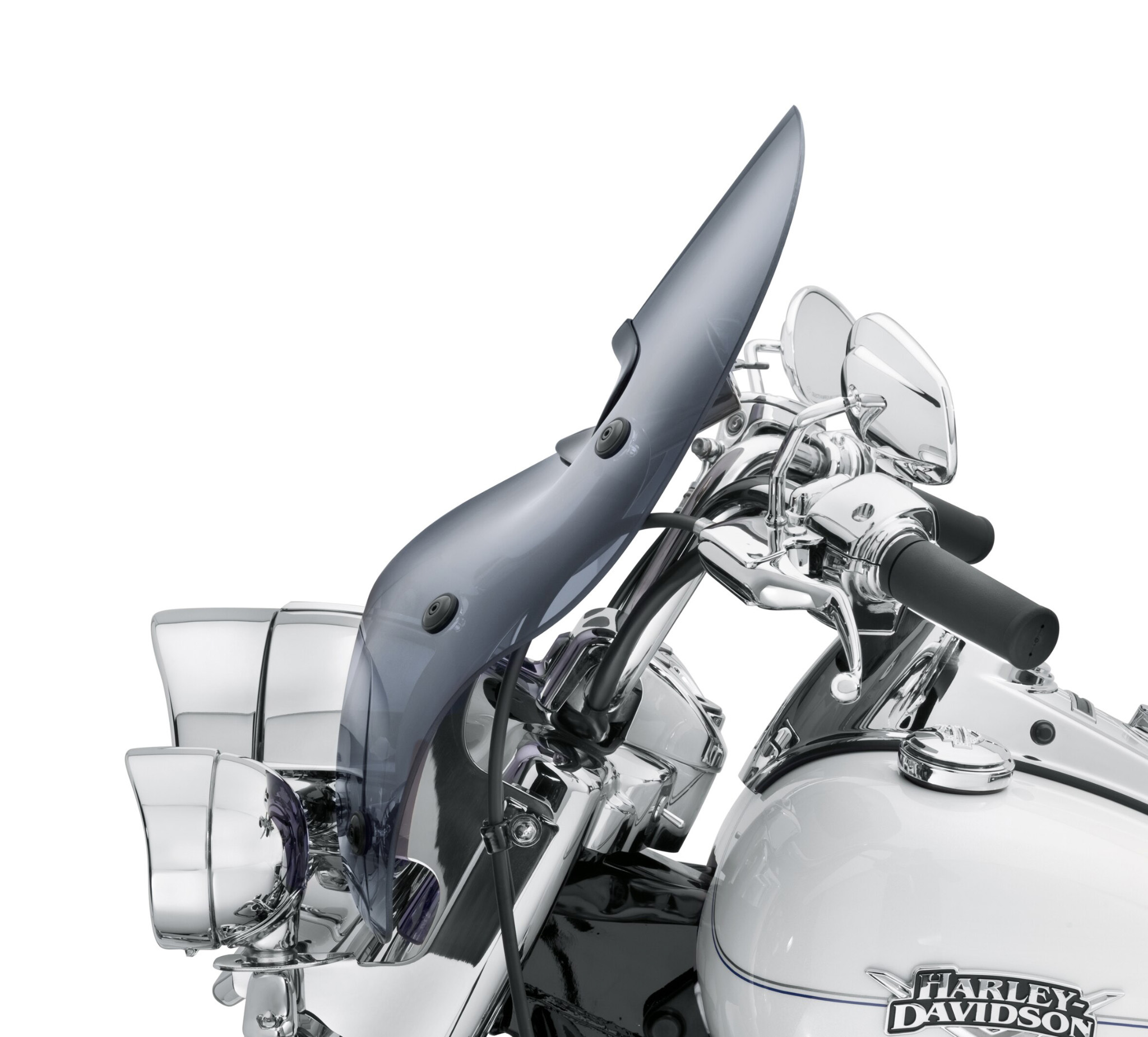 H-D Detachables Wind Splitter Vented Windshield