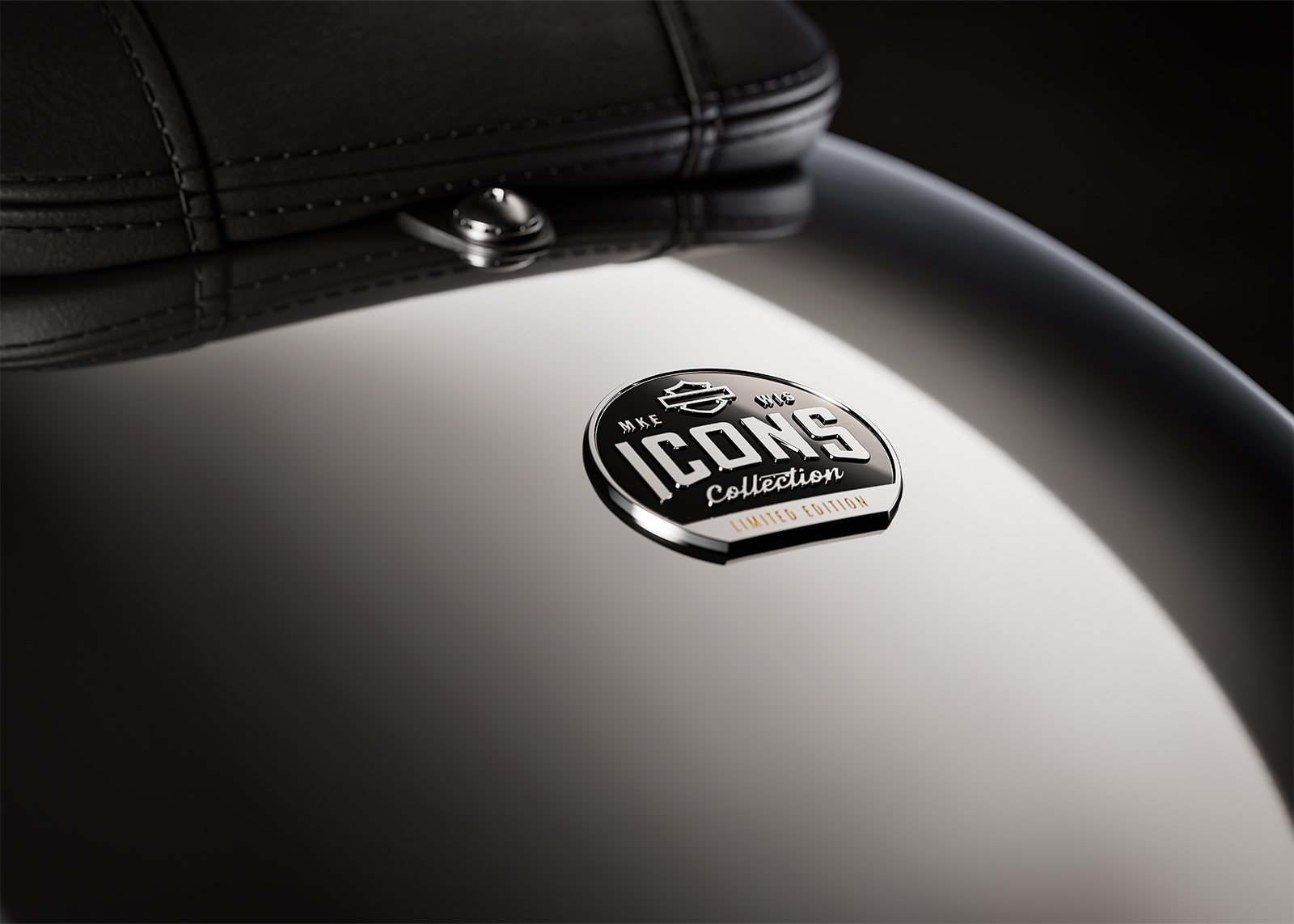 2025 Fat Boy Gray Ghost Icons Medallion