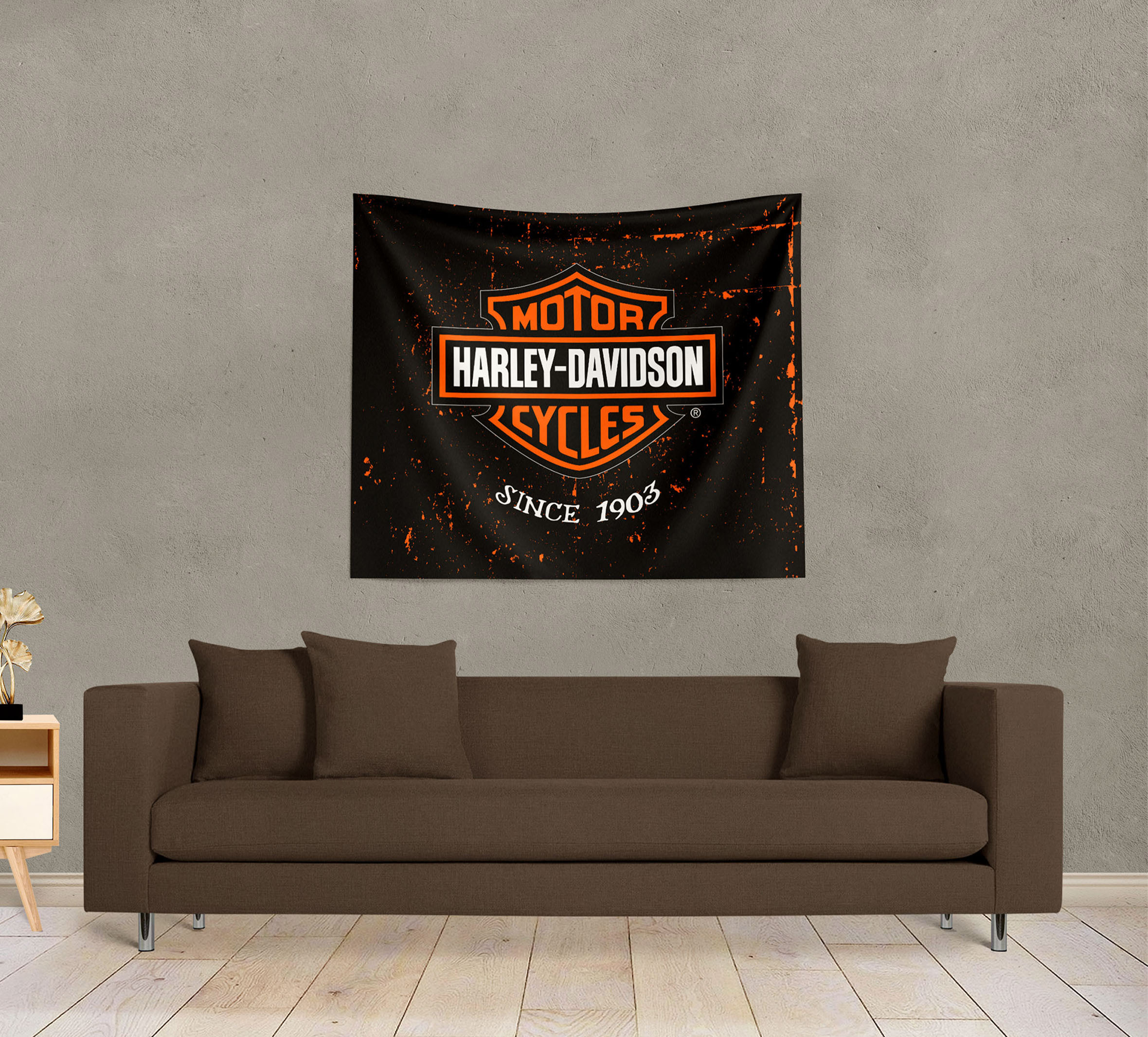 34x40 Bar & Shield Industrial Wall Hanging | Harley-Davidson USA