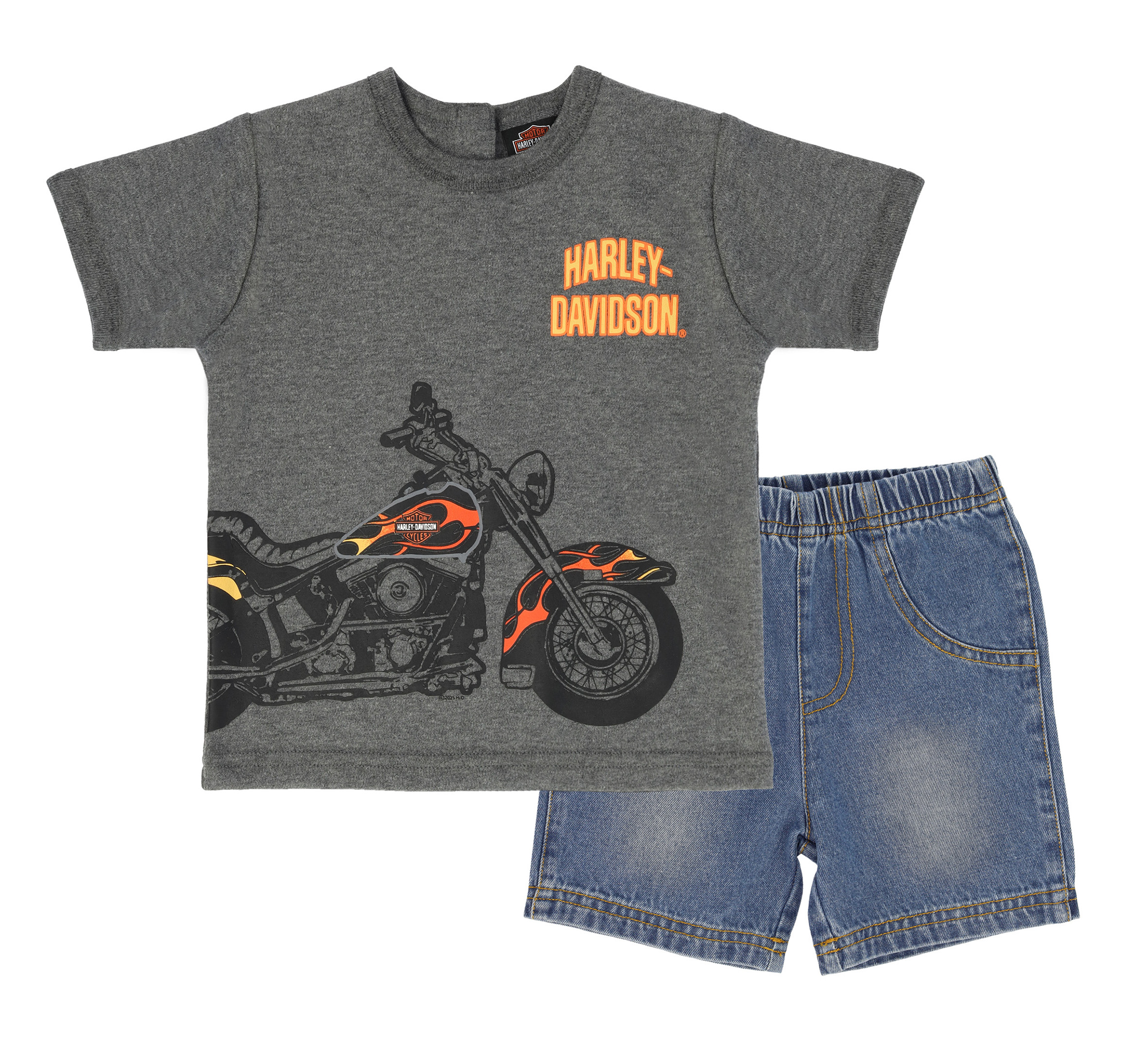 Infant Boys Denim Short Set