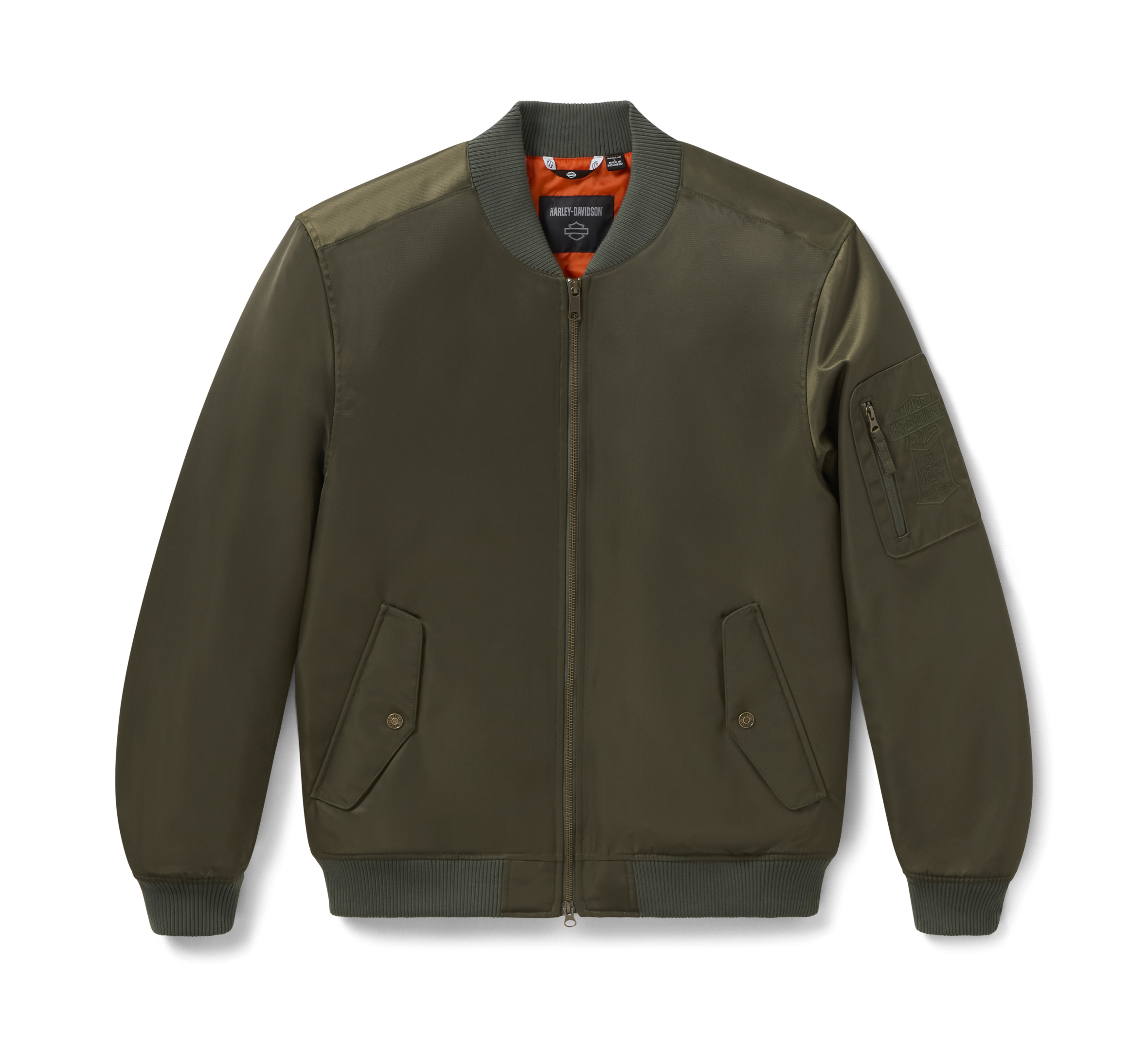 ジャケット・アウター Harley-Davidson MA-1 Jacket MADE IN USA Men's MA-1 Bomber Riding Jacket | Harley-Davidson USA