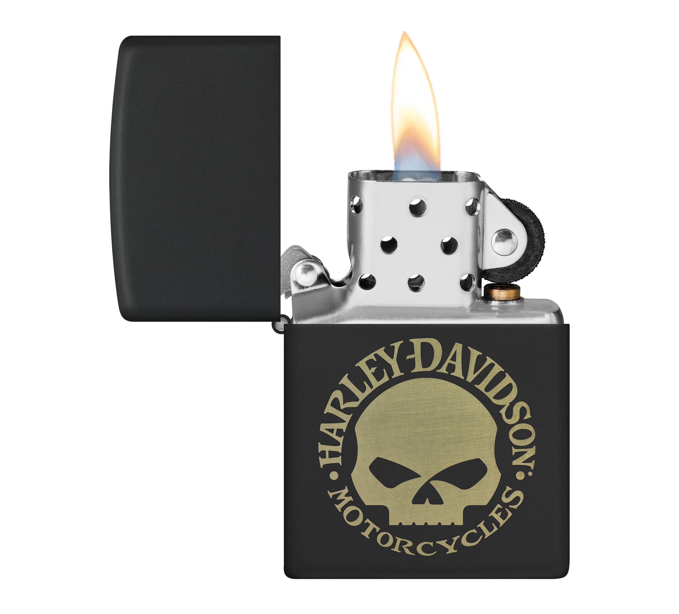 Harley-Davidson Willie G Skull Zippo Black Matte Windproof Lighter