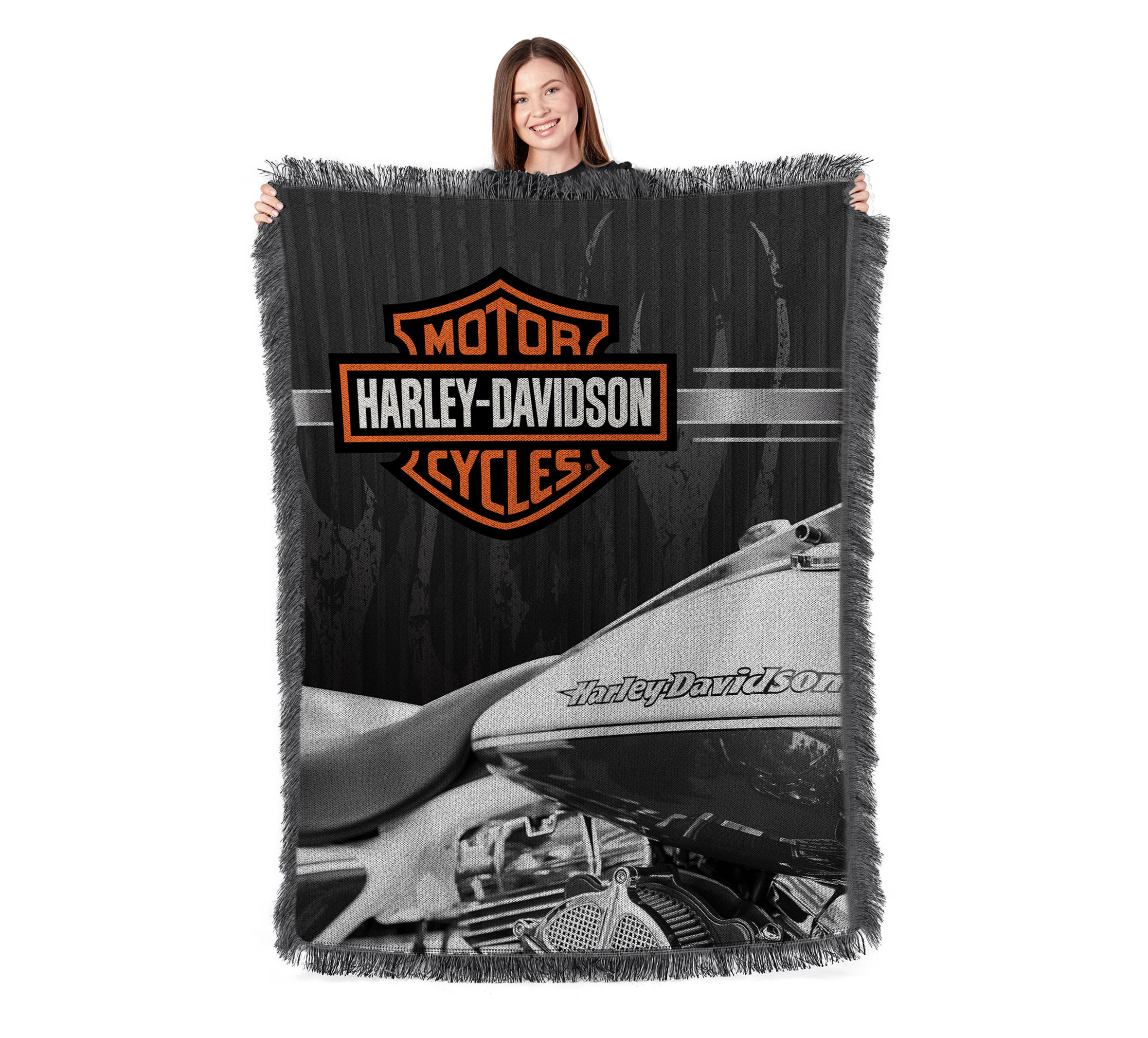 46x60 Chrome Woven Tapestry | Harley-Davidson USA