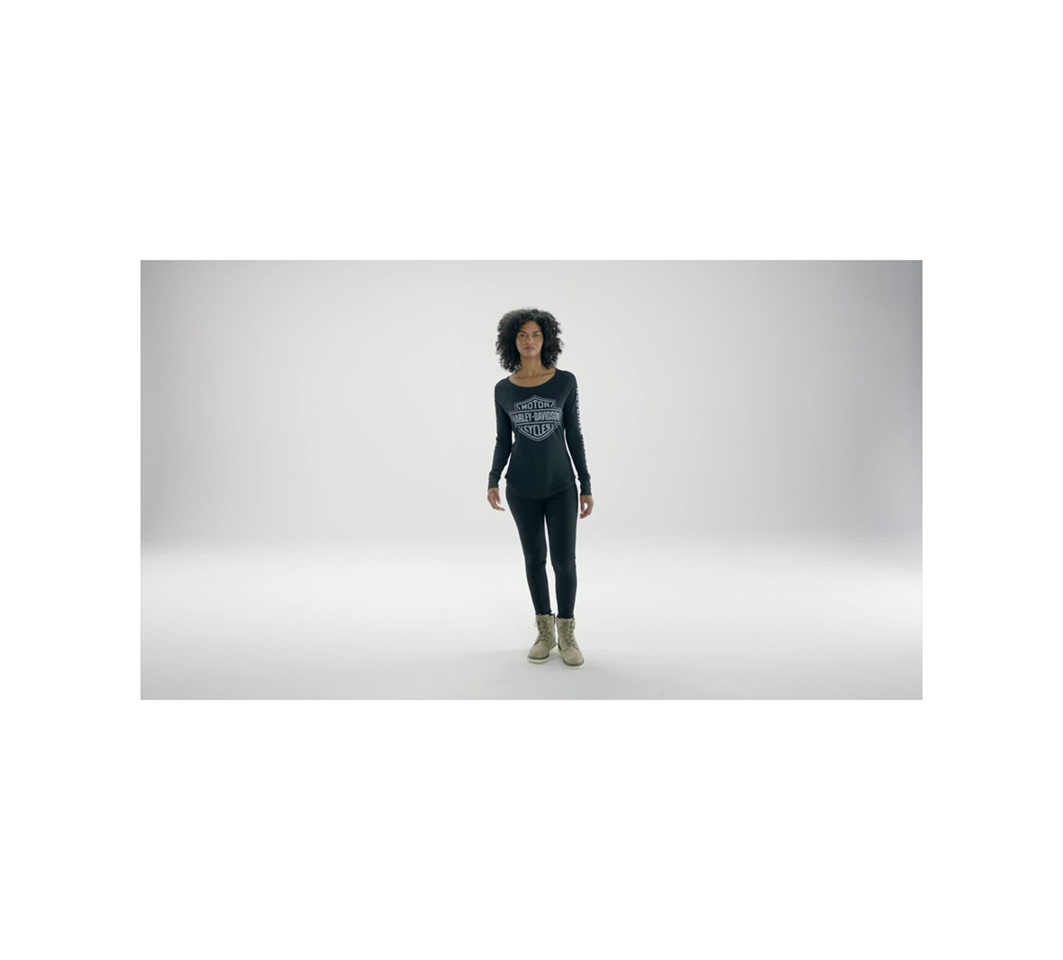 Women's Authentic Bar & Shield Rib-Knit Top