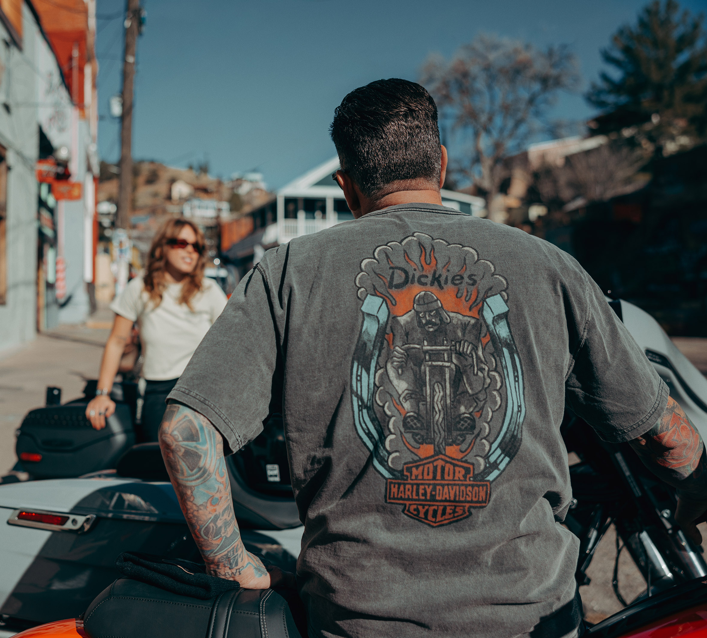 Men's Dickies x H-D 1930's Moto Racer Heavyweight Pigment Dyed Tee