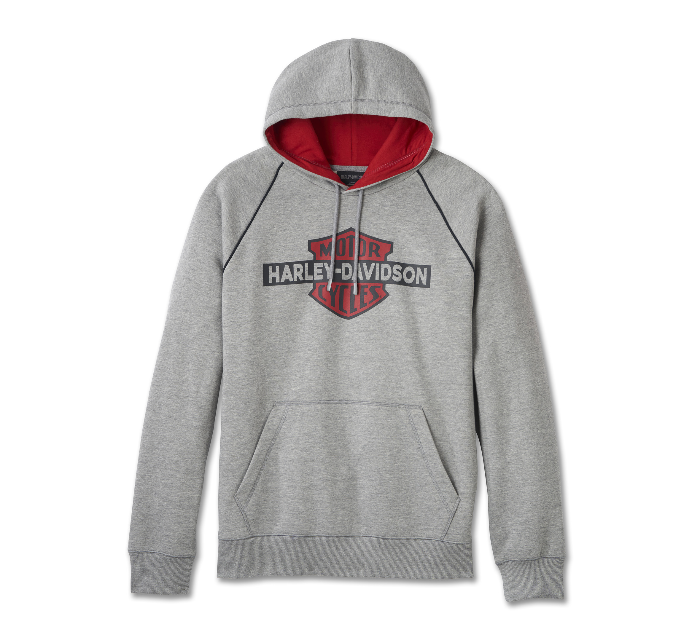 Men's Bar & Shield Contrast Pullover Hoodie
