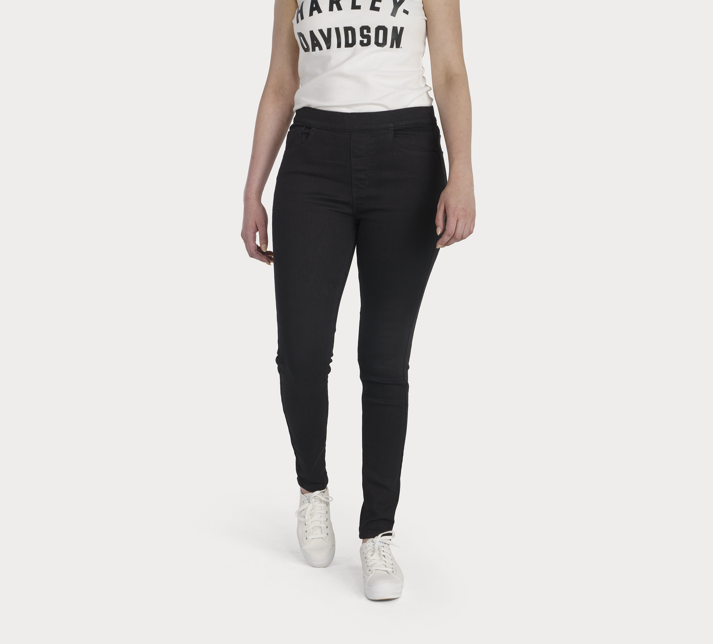 Women's Harley-Davidson High Rise Skinny Pull On Jeans