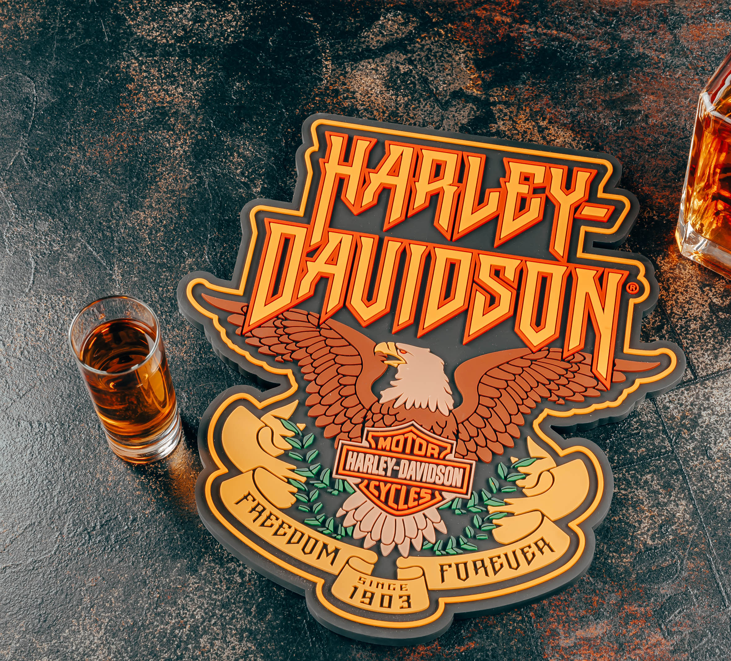 H-D Hard Rock Eagle Bar Mat