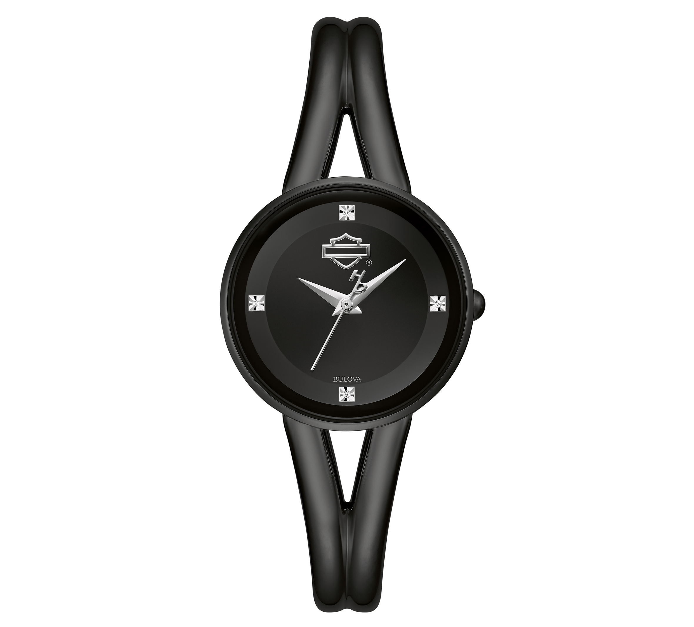 Women's Bar & Shield Diamond Marker Watch