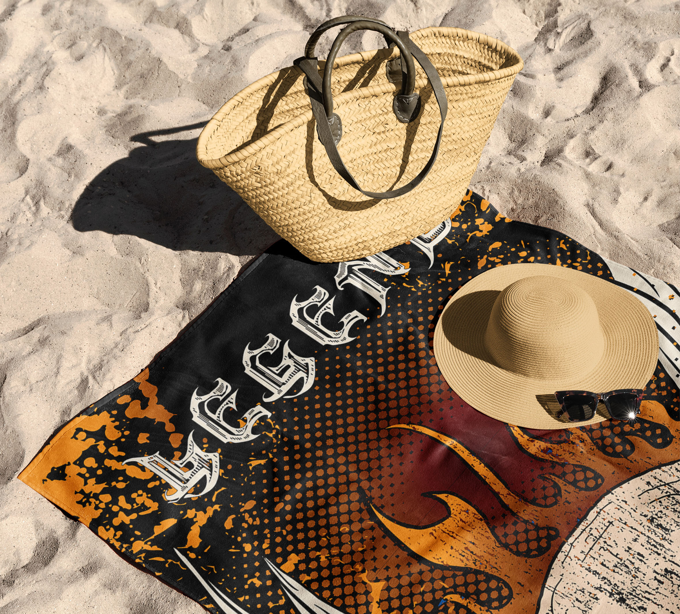 Skull & Snake Beach Towel | Harley-Davidson USA