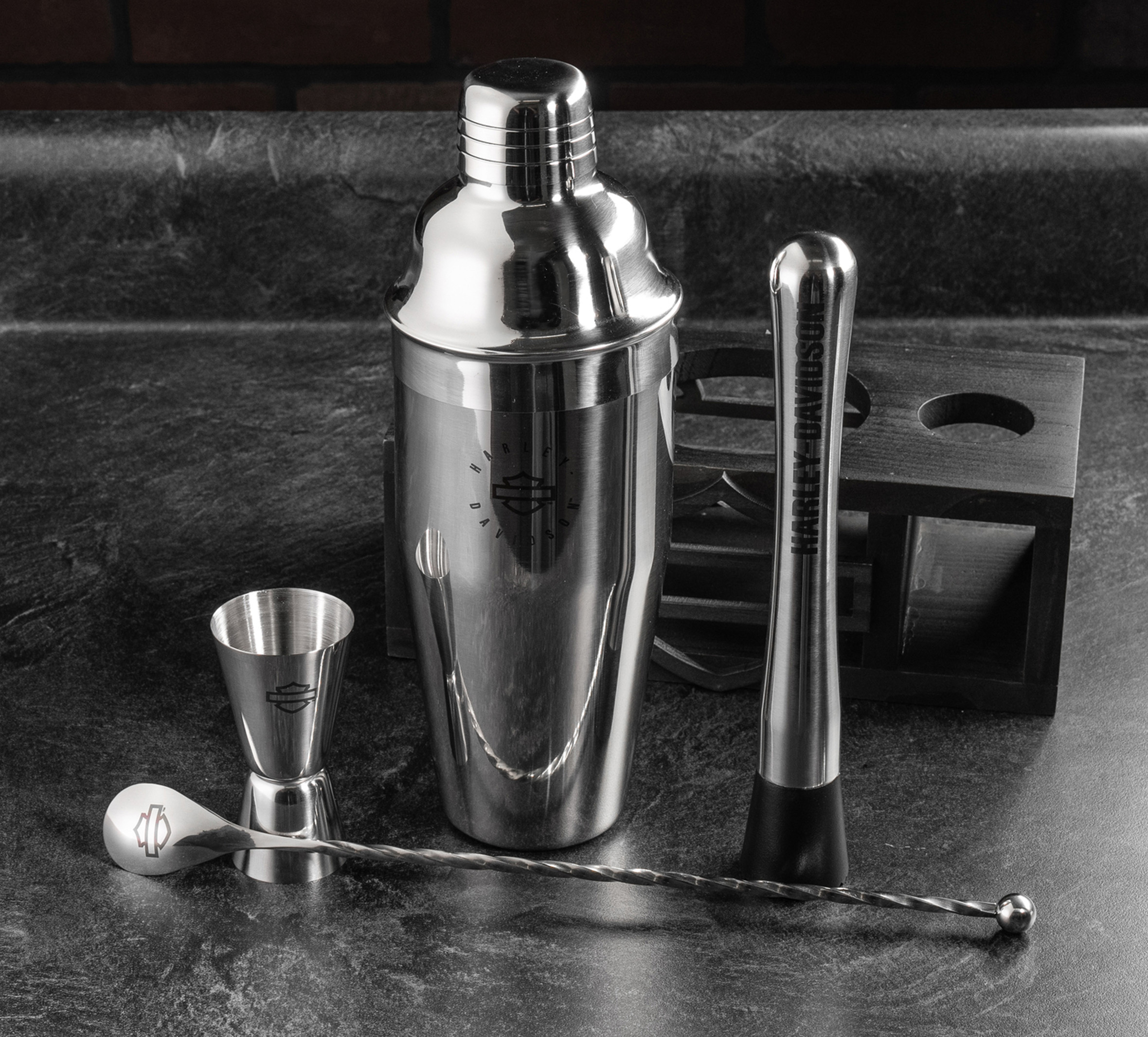 Open Bar & Shield Cocktail Tool Set