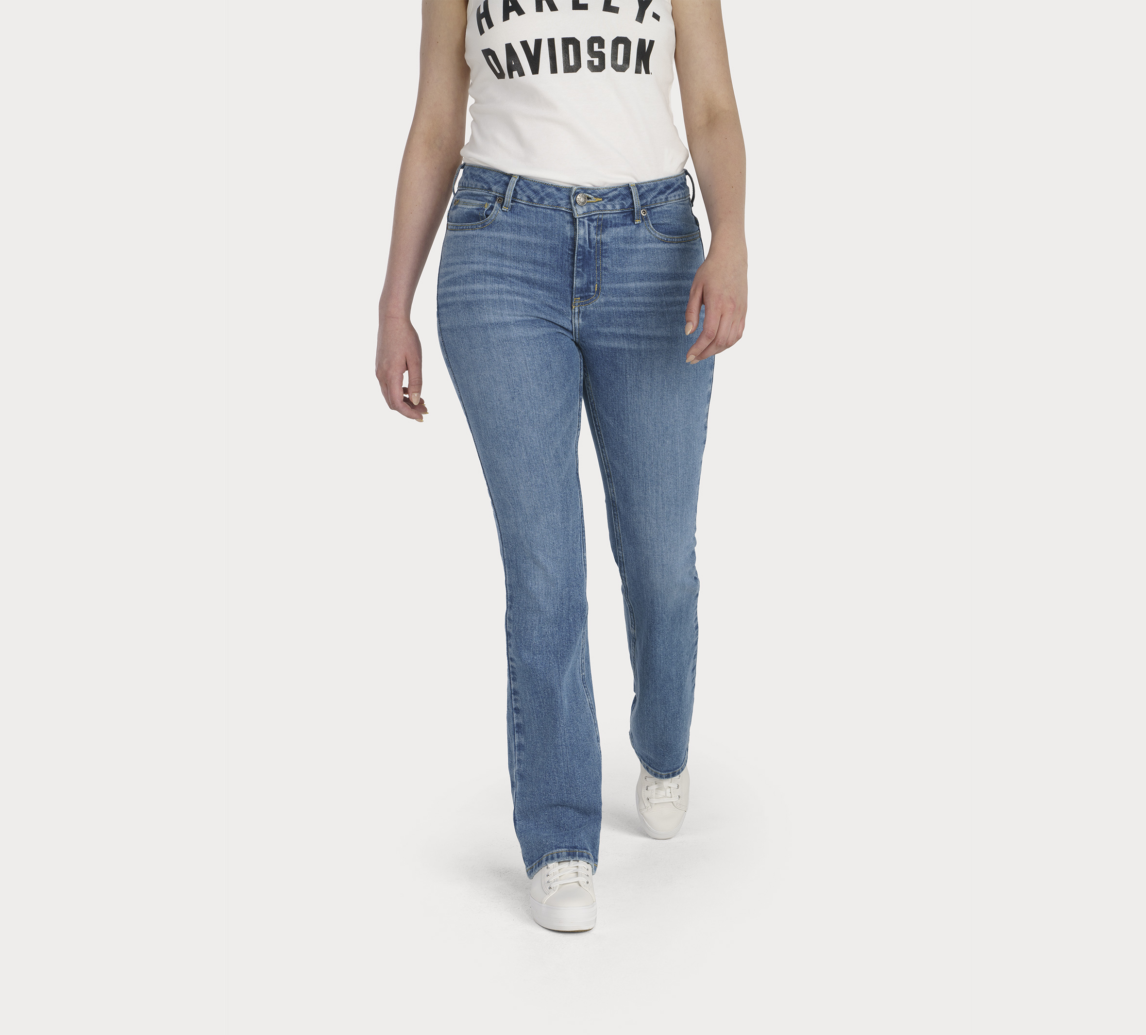 Women's Harley-Davidson High Rise Boot Cut Jeans
