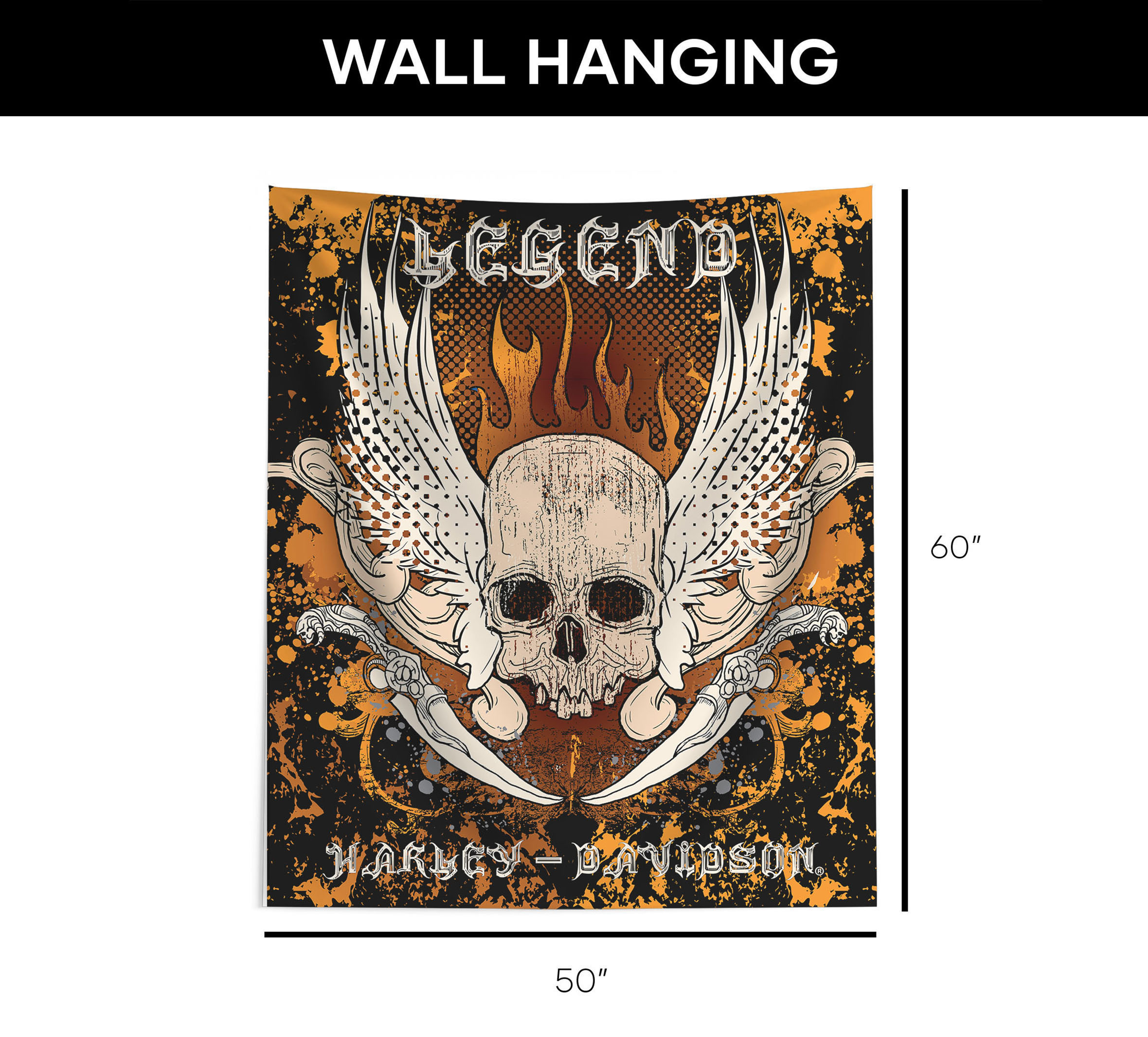 50x60 Skull & Snake Wall Hanging | Harley-Davidson USA