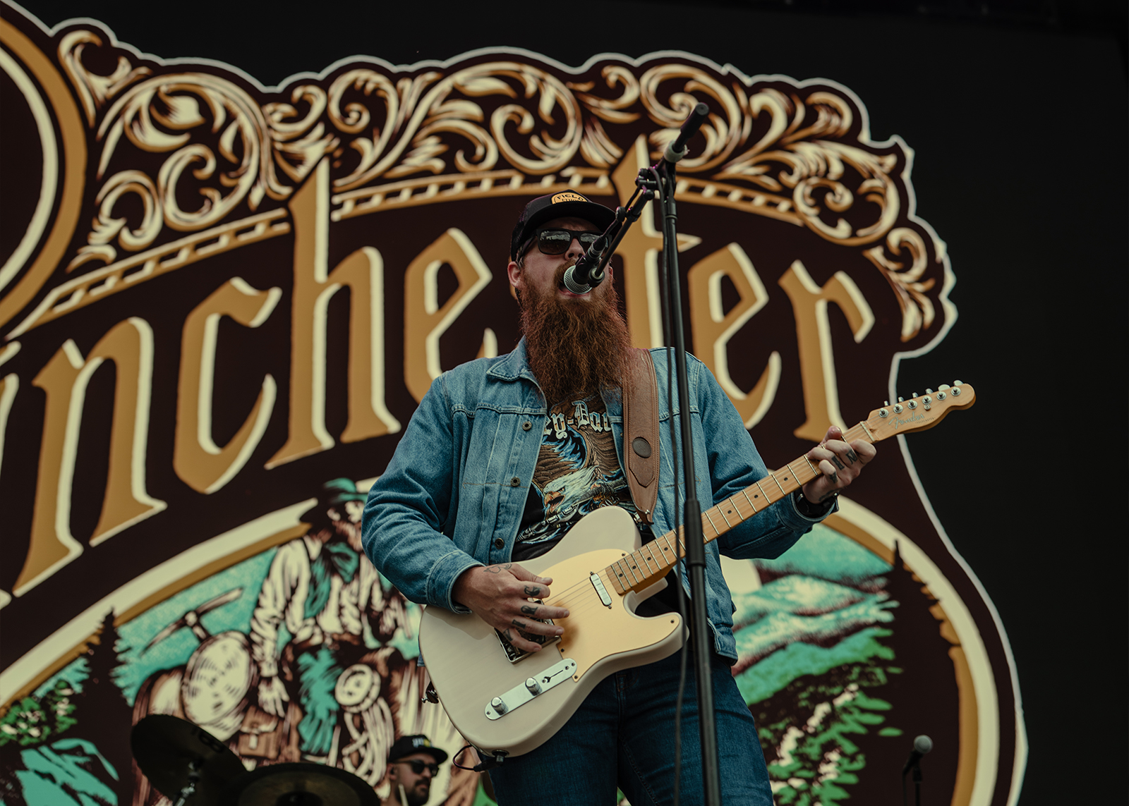 The band 49 Winchester performs on stage