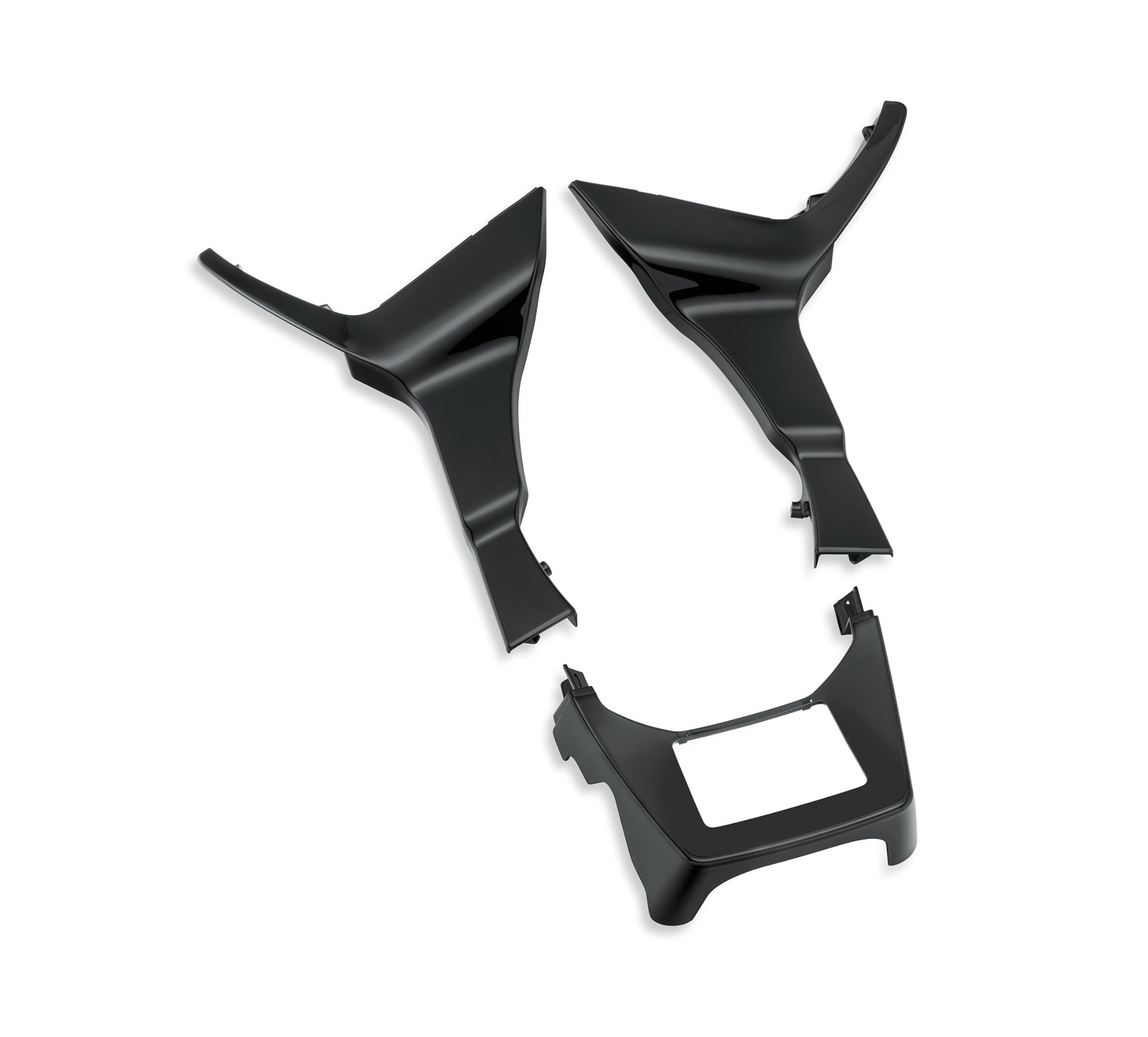 Vivid Black Road Glide Fairing Spoiler